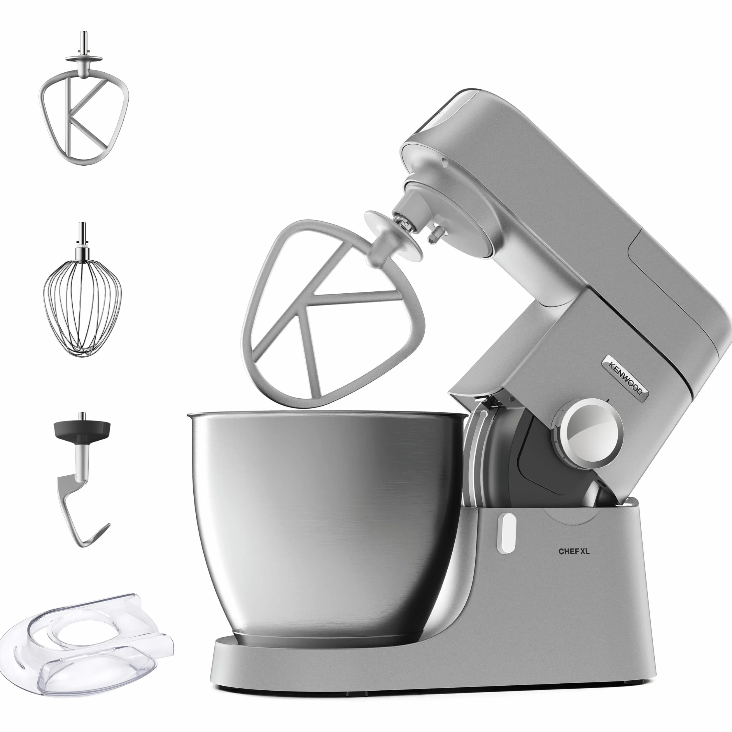 Kenwood KVL4100S Chef XL Robot Kuchenny, Stal Nierdzewna, 1200 W, 6.7 L, Srebrny
