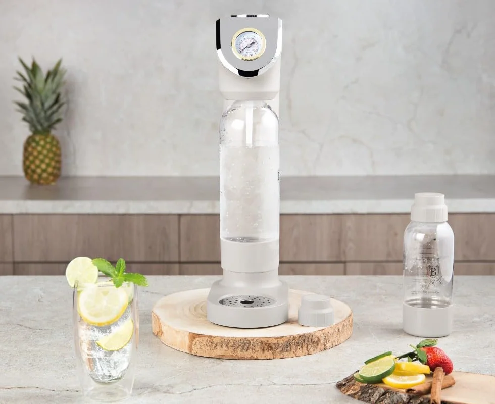 Berlinger Haus Sodabar Saturator do wody gazowanej z barometrem 2 butelki 1 L 0,5 L