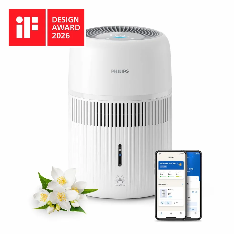 Philips Ewaporacyjny Nawilżacz Powietrza Serii 4000, 3,5 l, 275 ml/h, 41 m², Biały