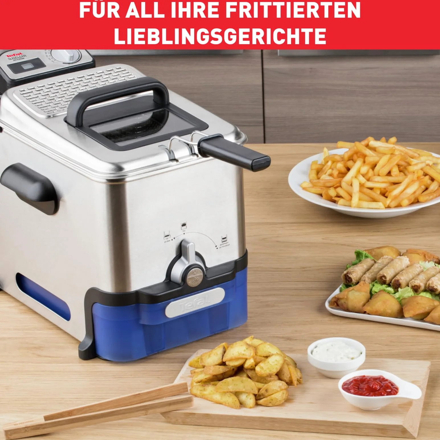 Tefal FR8040 Pro Inox & Design Frytkownica, Stal Szlachetna, 2300 W, 3,5 l, Srebrny/Czarny