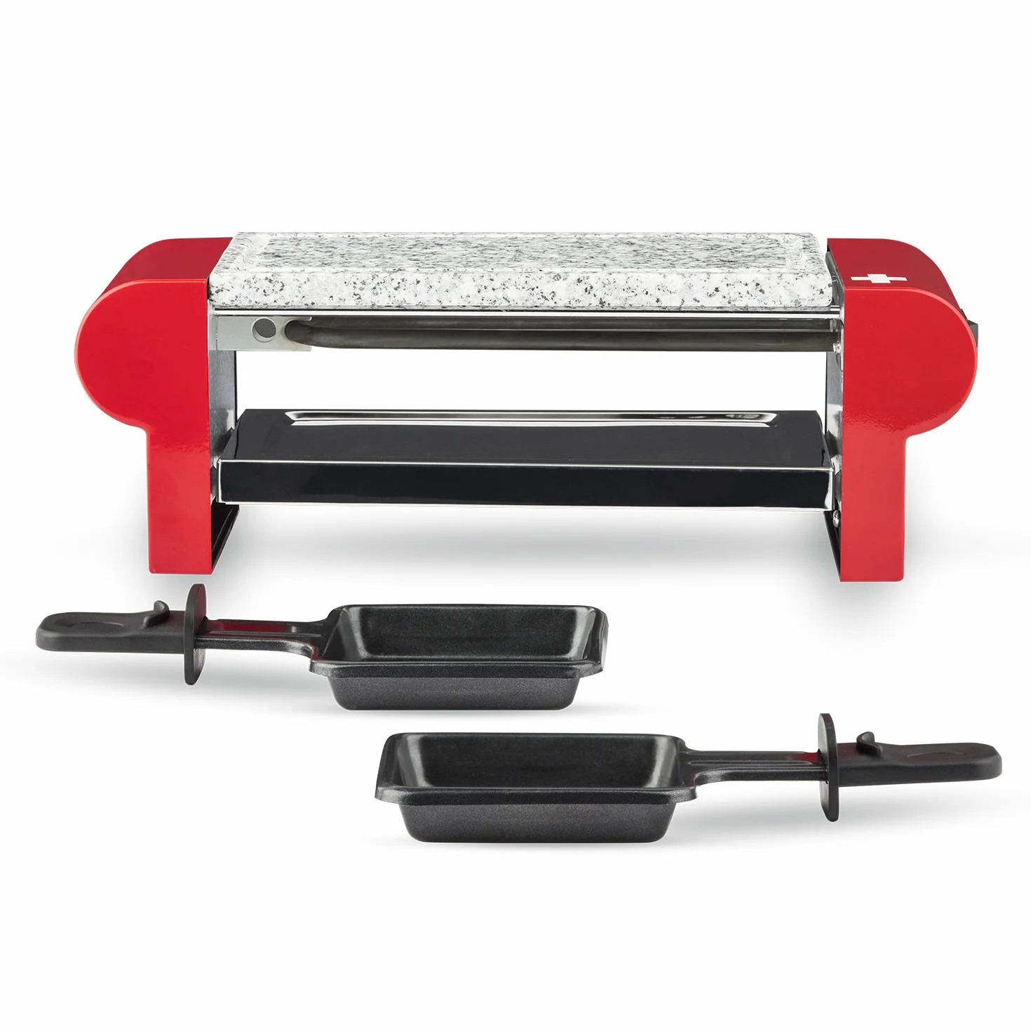 H.Koenig RP2 Raclette dla 2 osób z grillem kamiennym 350 W czerwony