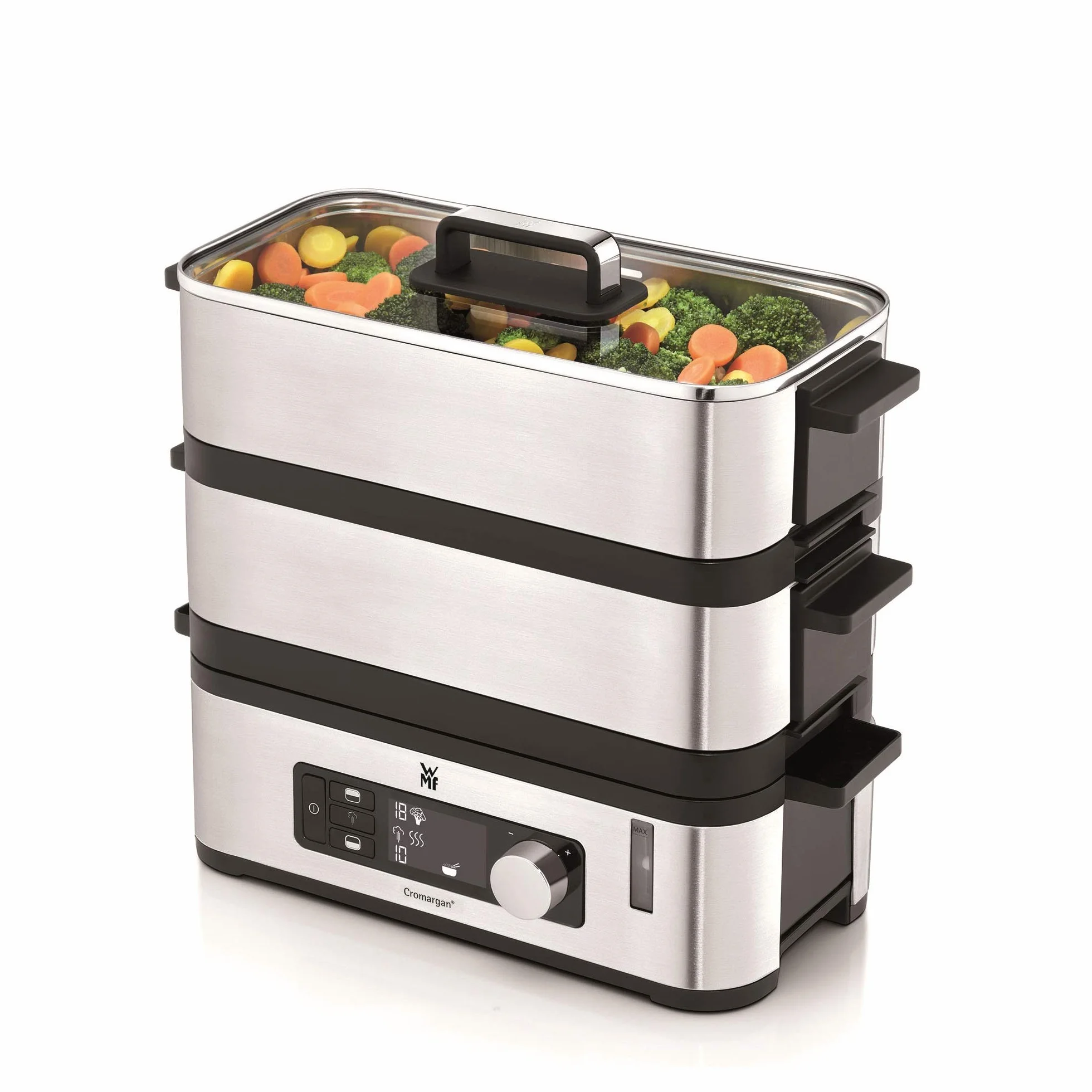 Wmf 415090011 Parowar, Czarny/Srebrny, 30L