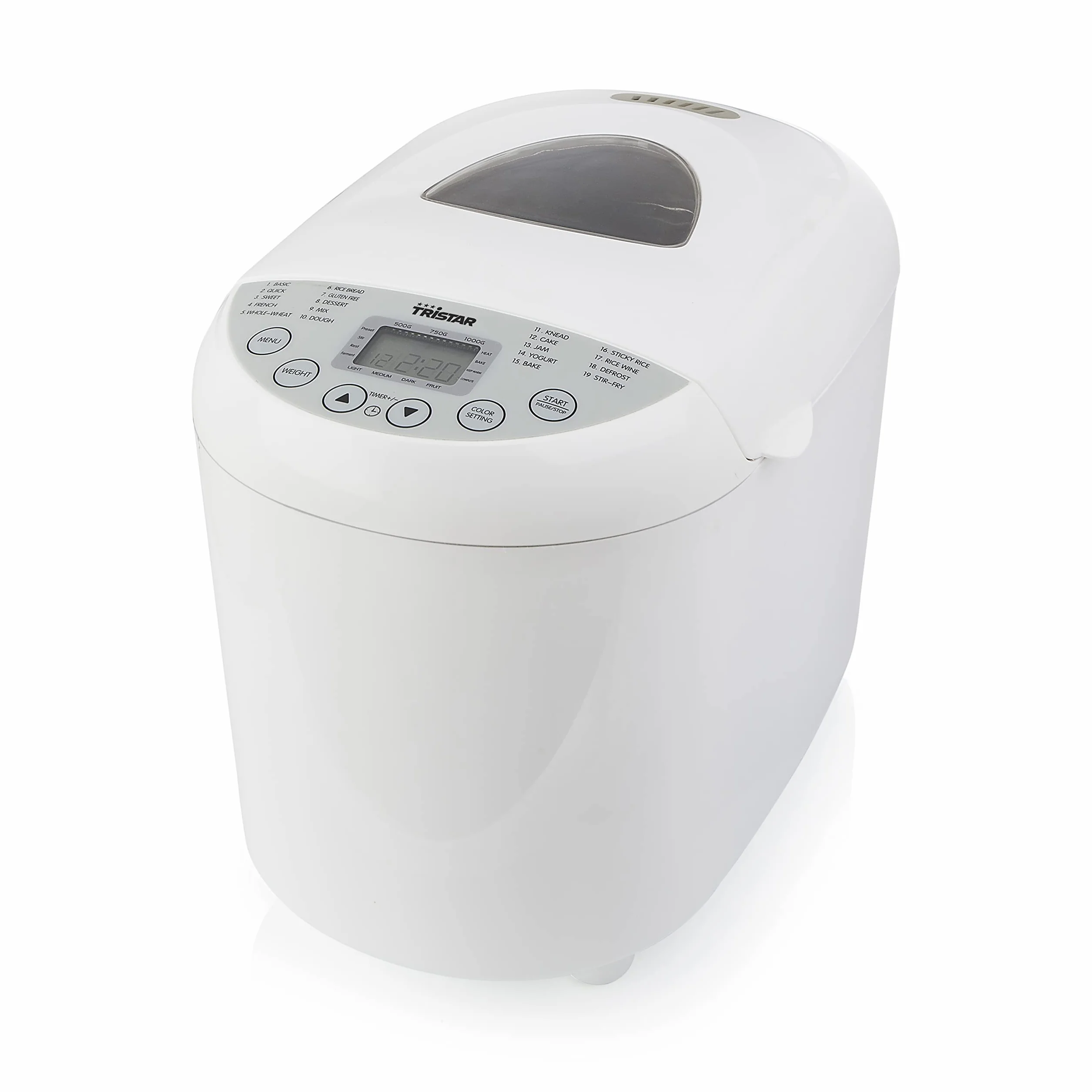 Tristar BM-4586 Automat Do Pieczenia Chleba, Regulowany Stopień Opiekania, Program Bezglutenowy, Biały