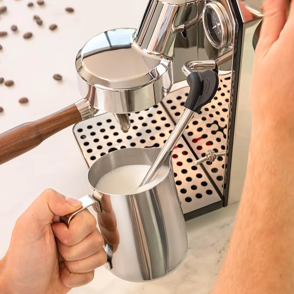 Cecotec Ekspres do kawy Barista Baristeo Intima, profesjonalny ekspres do kawy Barista, system wstępnego parzenia, pompa 15 bar, łatwe napełnianie, zbiornik na wodę 1,7 l i podgrzewacz do filiżanek