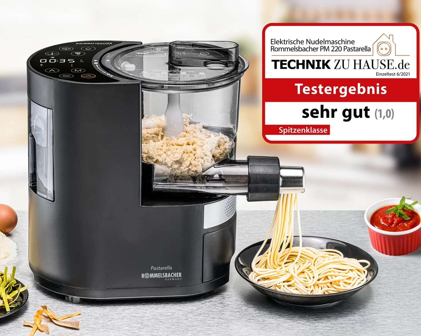 Pastarella Maszynka do Makaronu, Czarny, 6 Programów