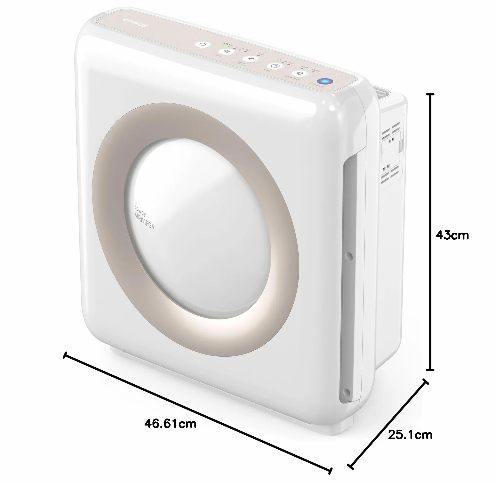 COWAY AP-1512HH AIRMEGA MIGHTY oczyszczacz powietrza GreenHEPA do 109 m² biały