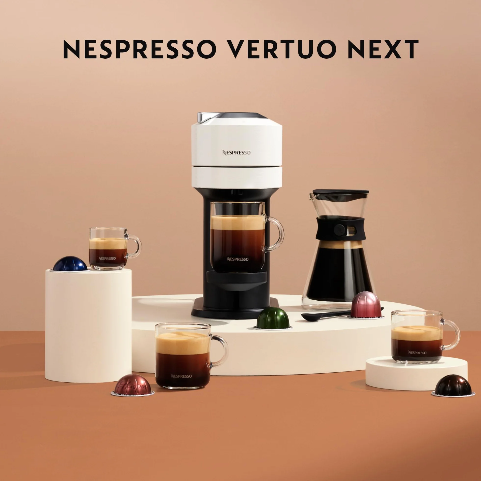 Nespresso Vertuo Next ENV 120.GY Ekspres Do Kawy, 1500 W, Czarno/Srebrny