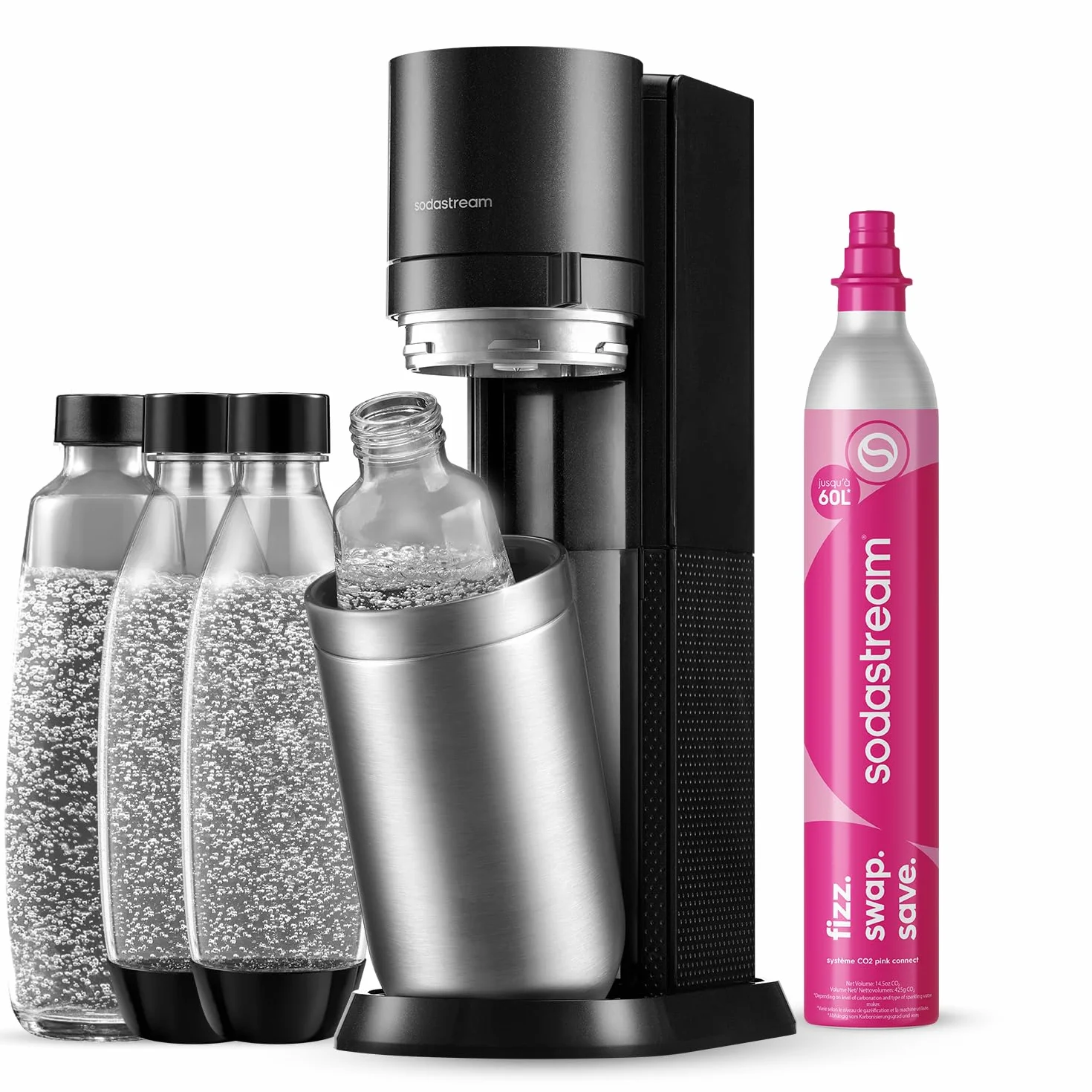 Sodastream Duo Saturator Czarny 44 cm