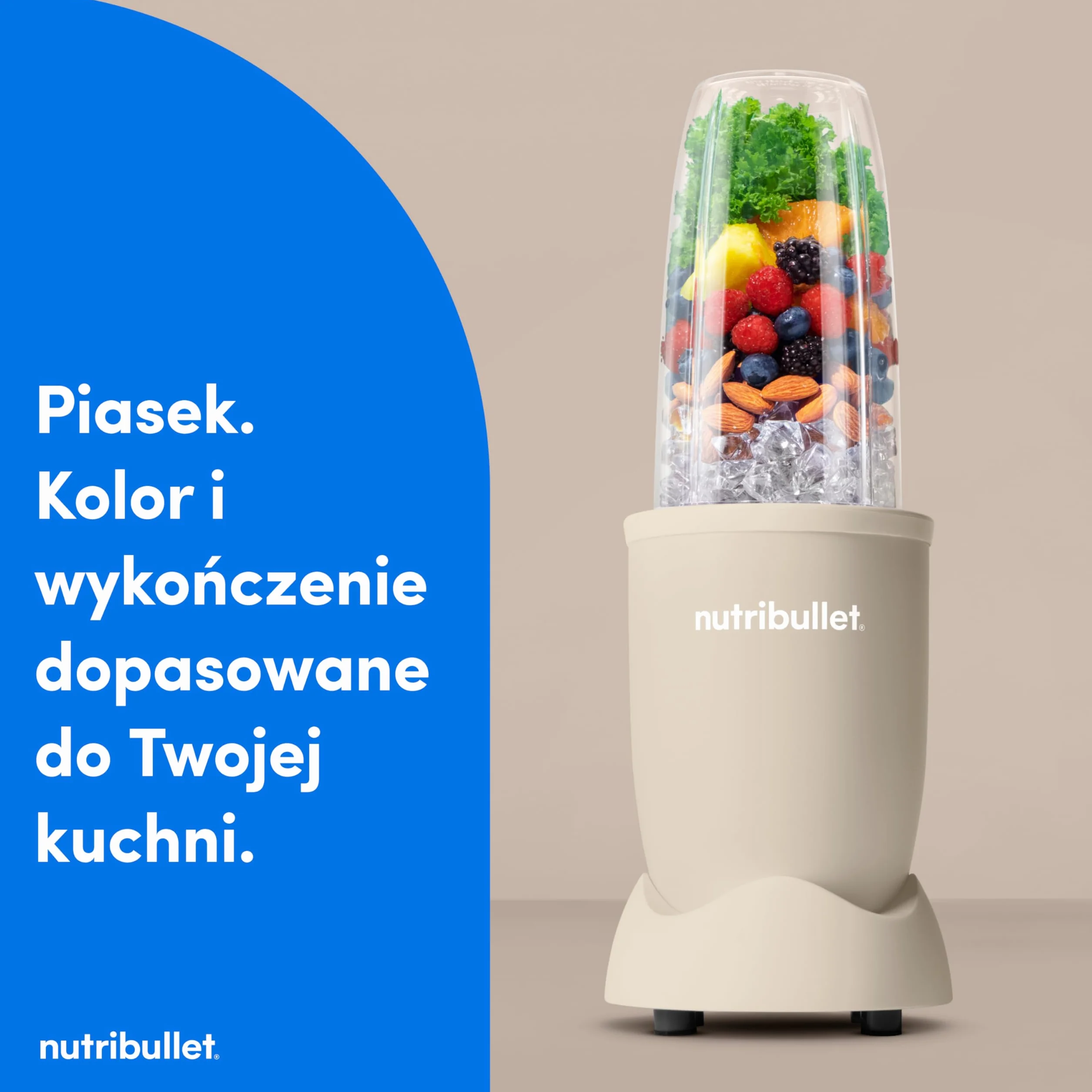 Nutribullet Pro 900 Blender Wielofunkcyjny Smoothie Ekstraktor Owoców Warzyw 900W Szary NB904MASN