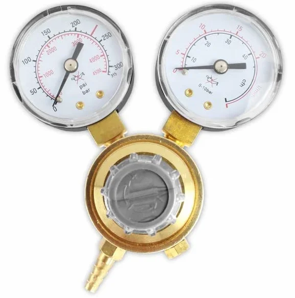 Butla gazowa z argonem CO2 8 l 1,5 m3 z regulatorem Exakt Vogelmann, butla gazowa do spawania, regulator spawania gazowego
