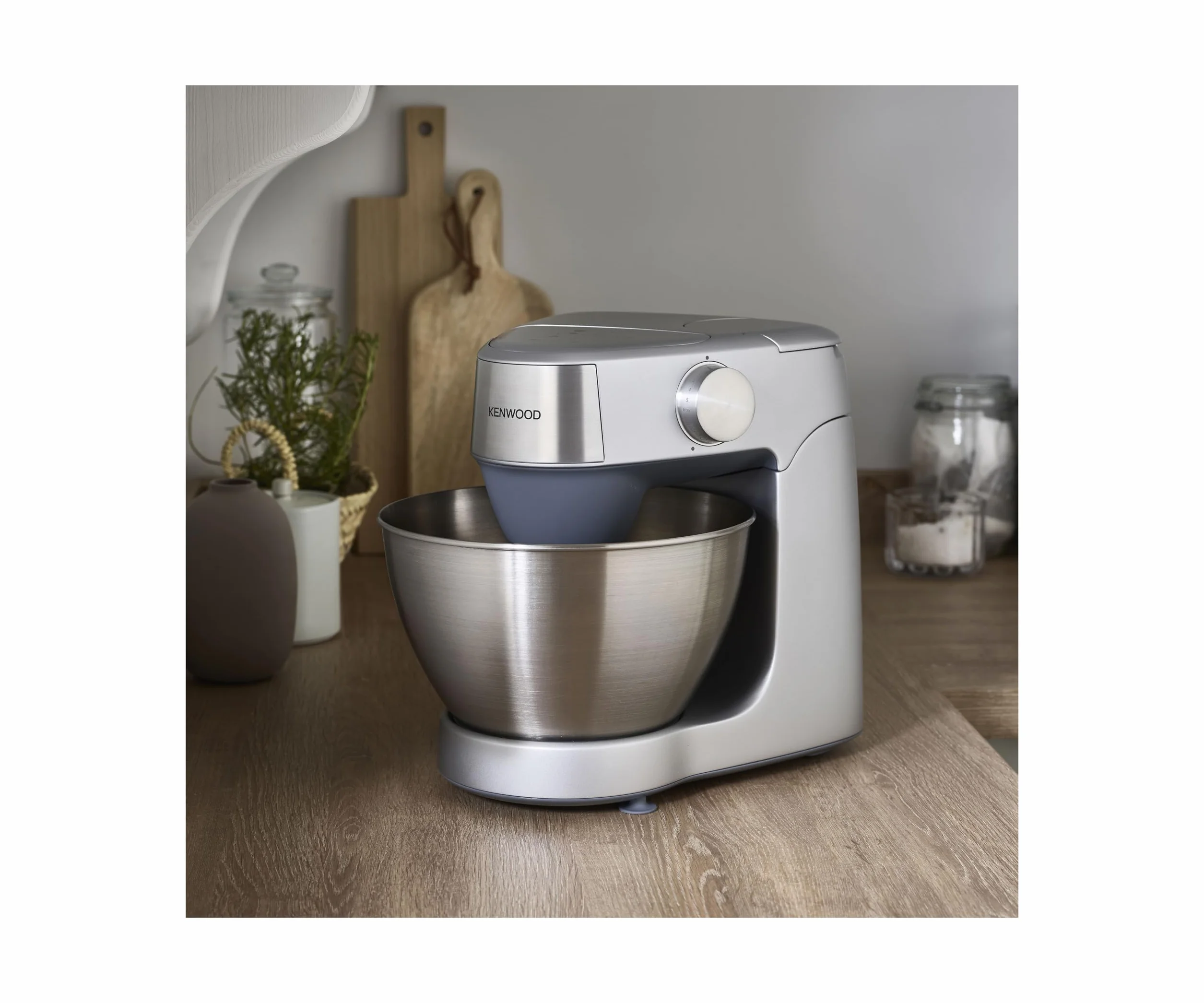 Kenwood Prospero+ KHC29A.R0SI robot kuchenny, miska ze stali nierdzewnej 4,3 l, w zestawie 10-częściowy zestaw akcesoriów z maszynką do mięsa, szklanym mikserem, wyciskarką do cytrusów, sokowirówką i