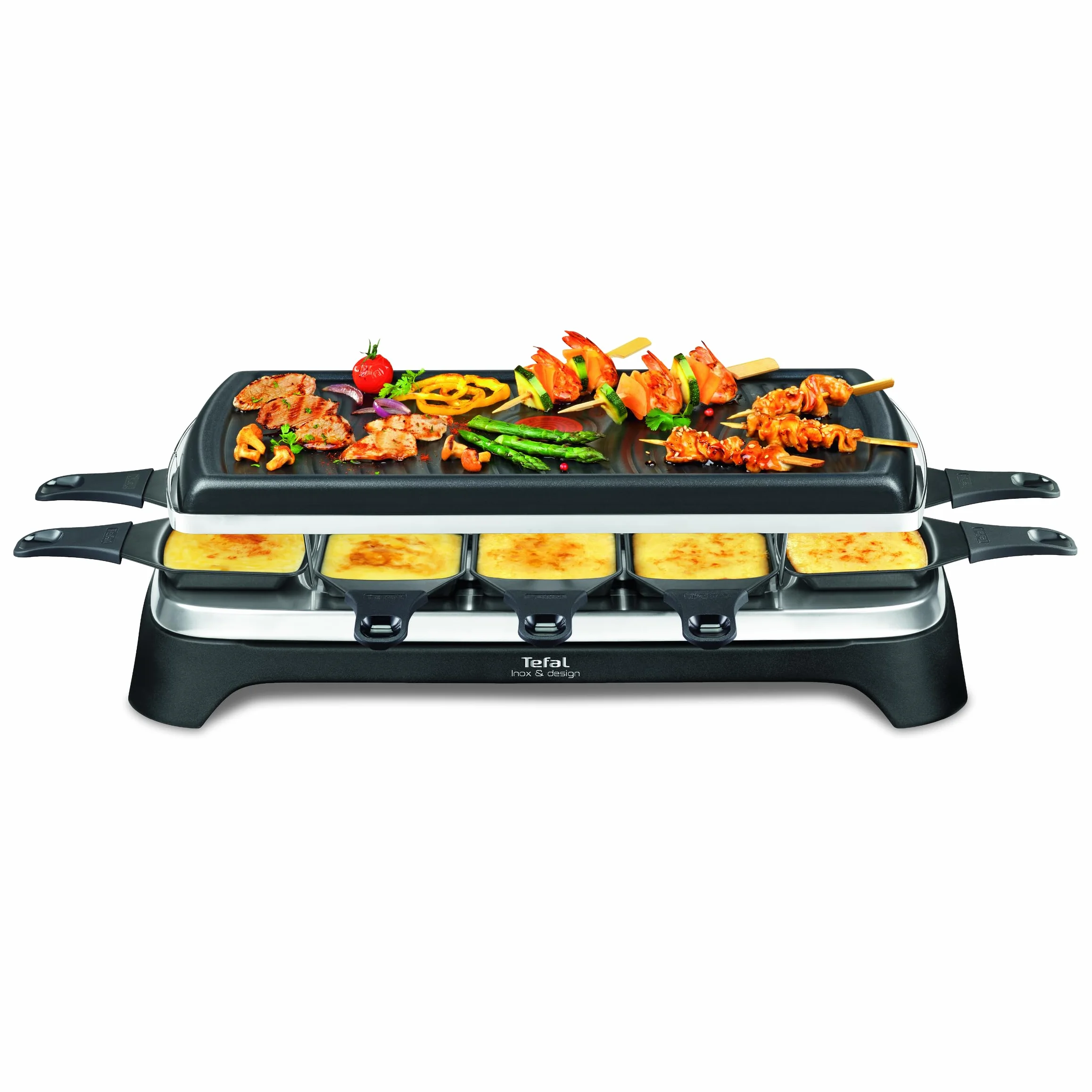 Tefal Raclette Ambiance RE4588 płyta do grillowania z powłoką nieprzywierającą 2 m