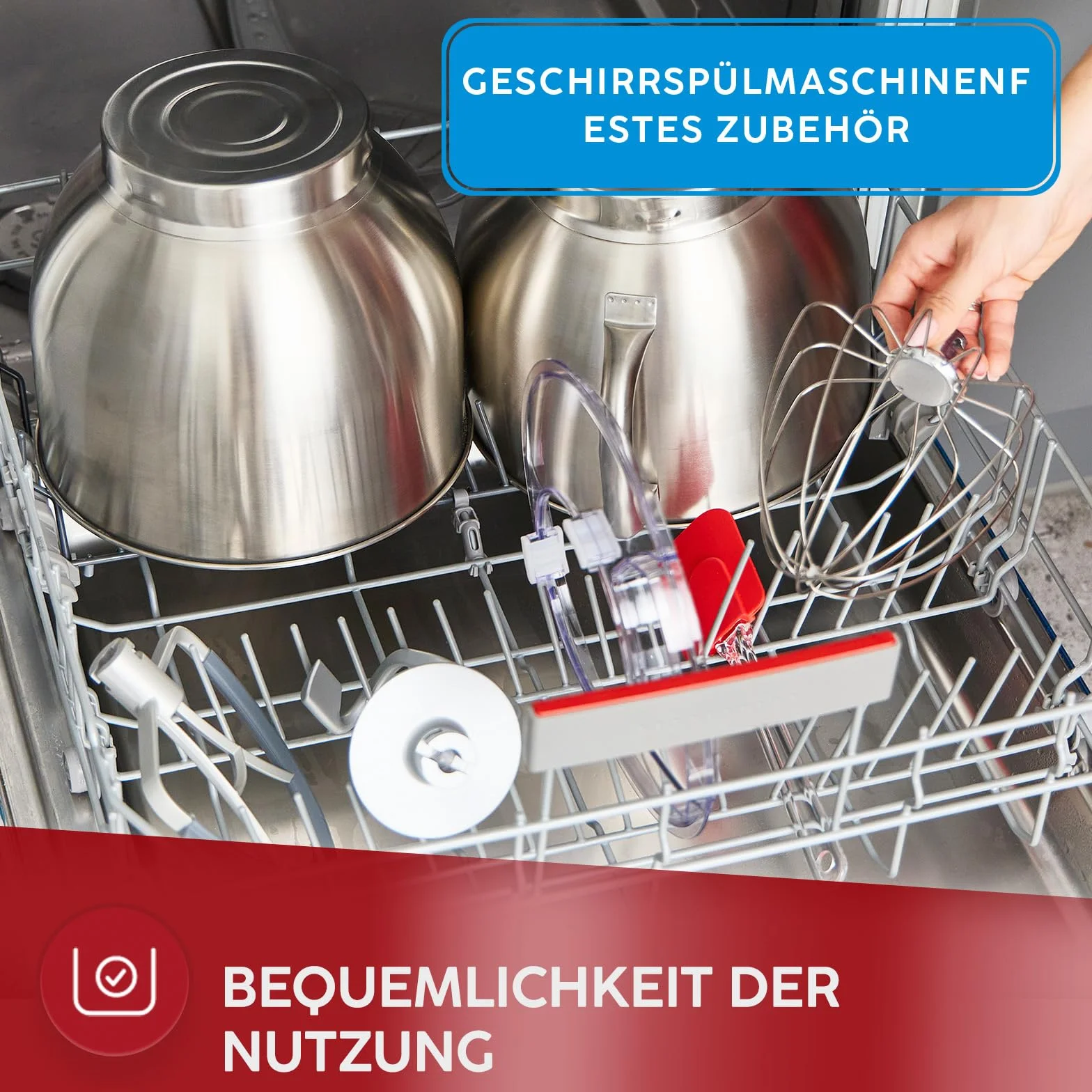 MPM Planetarny robot kuchenny MRK-23 – wielofunkcyjny mikser kuchenny 7 l – urządzenia kuchenne o wszechstronnym zastosowaniu, 2400 W, dwie miski, trzy wymienne trzepaczki