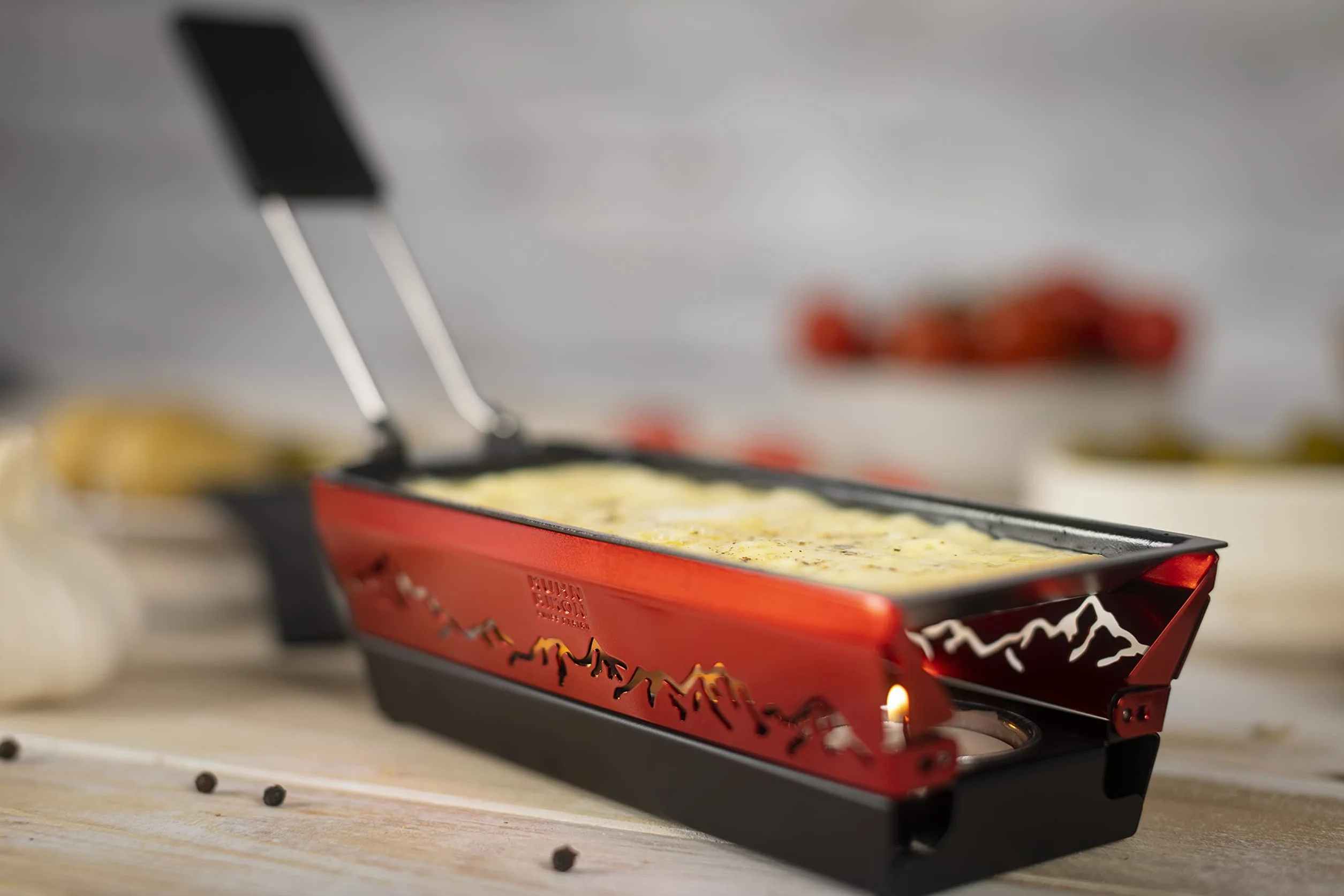 Kuhn Rikon 32172 Mini Raclette Alpine Glow Red stal 9 x 9 x 20 cm