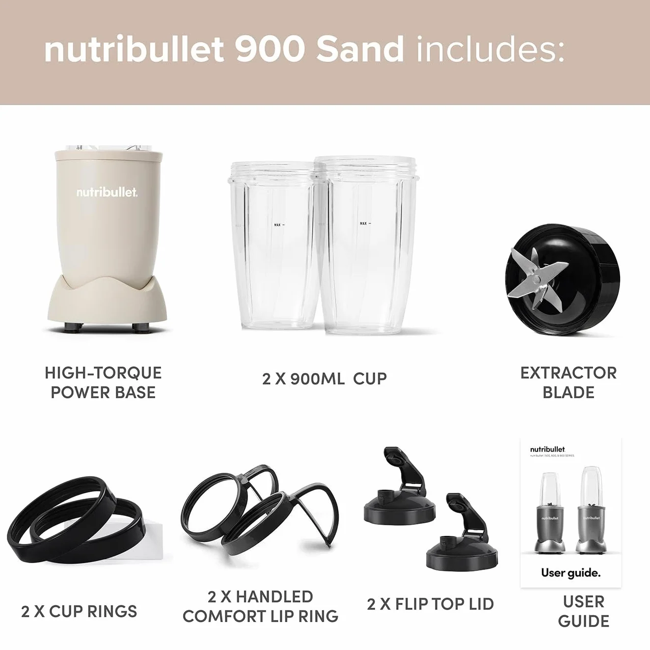 nutribullet Blender serii 900 - matowy piasek