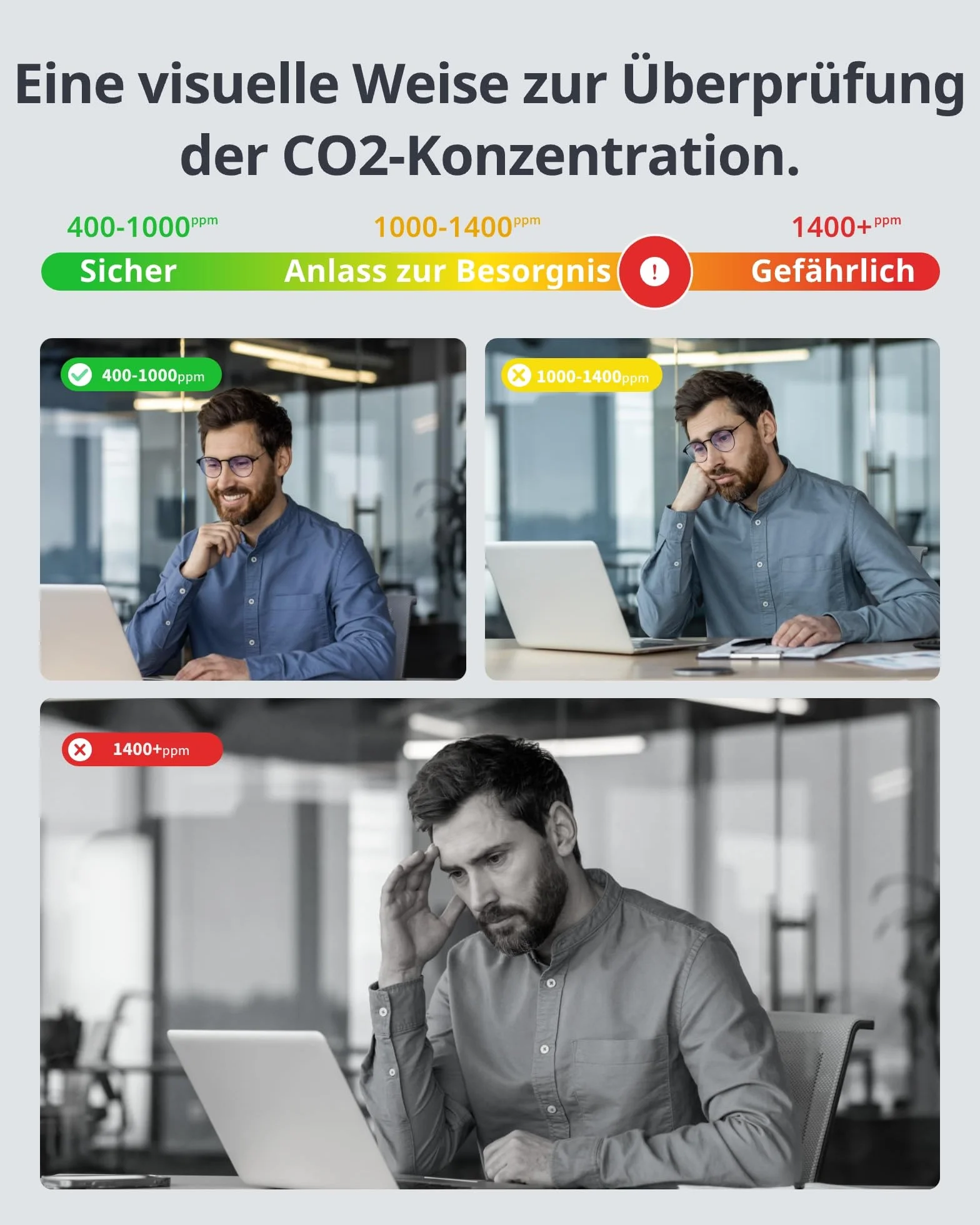SwitchBot Czujnik CO2 Bluetooth IP65, miernik jakości powietrza z termometrem i higrometrem, alarm CO2, 2 lata przechowywania danych