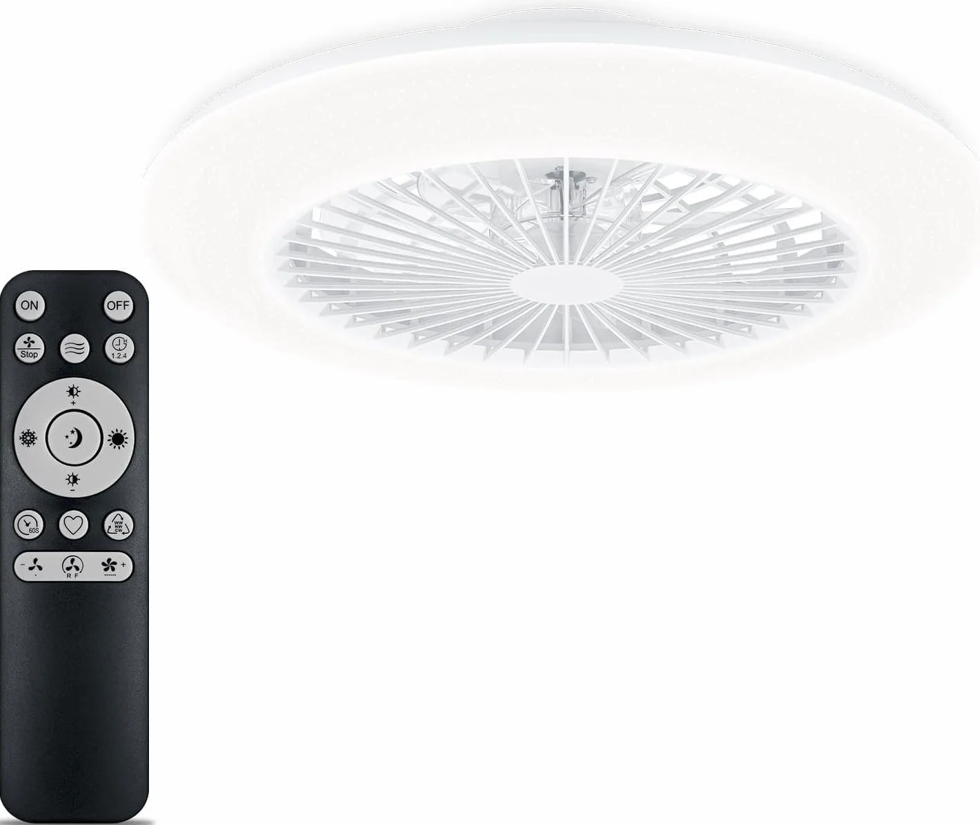 Philips Oprawa Sufitowa z Wentylatorem i Pilotem Amigo Fan Light Flat LED 20 W i 40 W