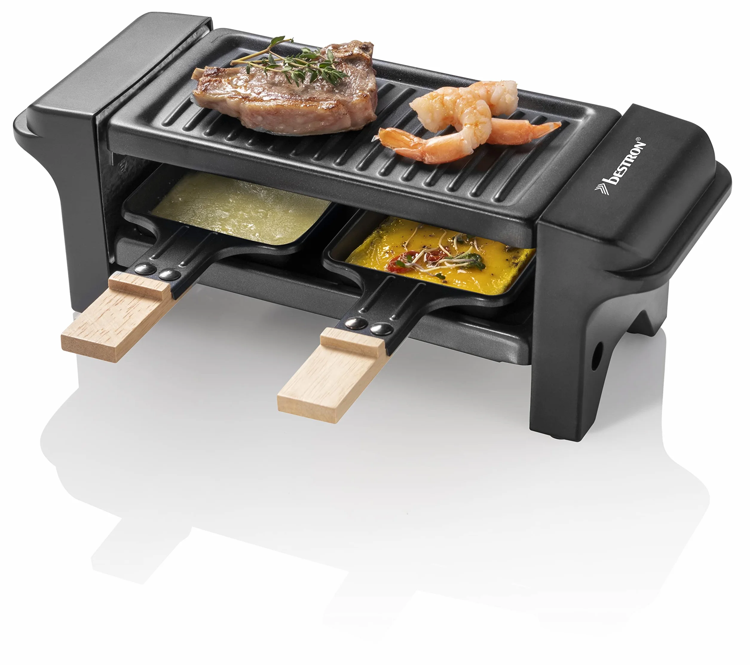 Bestron ARG150BW Raclette mini grill stołowy 350 W czarny