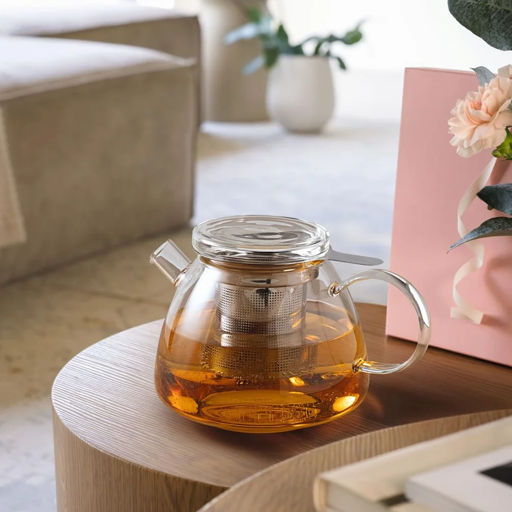 Villeroy & Boch - Artesano Hot&Cold Beverages dzbanek do herbaty bezbarwny, można myć w zmywarce i używać w mikrofalówce, dzbanek do kawy, zimnych i gorących napojów, dzbanek 1 l, szkło borokrzemowe