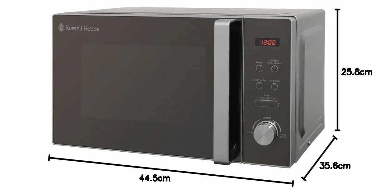 Russell Hobbs RHM2076S kuchenka mikrofalowa 800 W 20 l srebrna