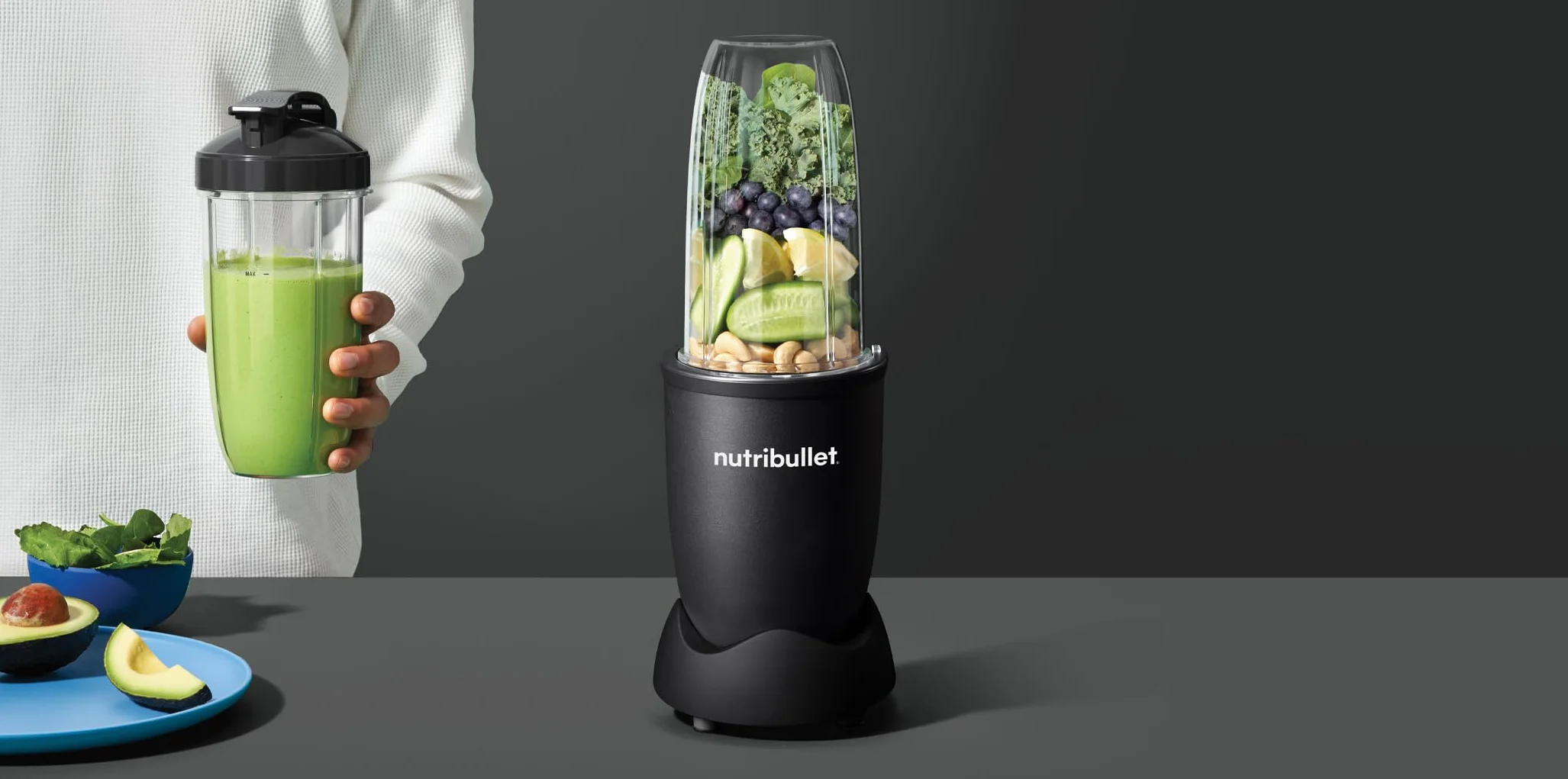 Nutribullet Pro 900 Blender Elektryczny Wielofunkcyjny 900W 2 x 900 ml Matowa Czerń NB910MAB