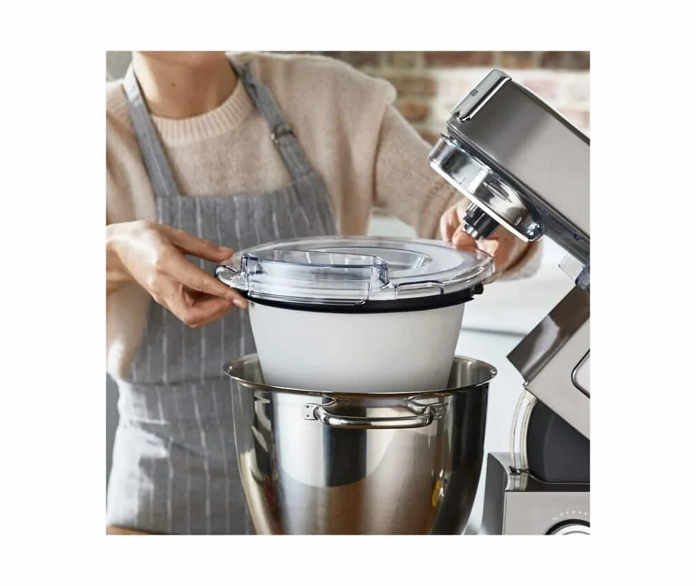 Kenwood KAX71.000WH nasadka do lodów do robota kuchennego, miska 1 l, plastik