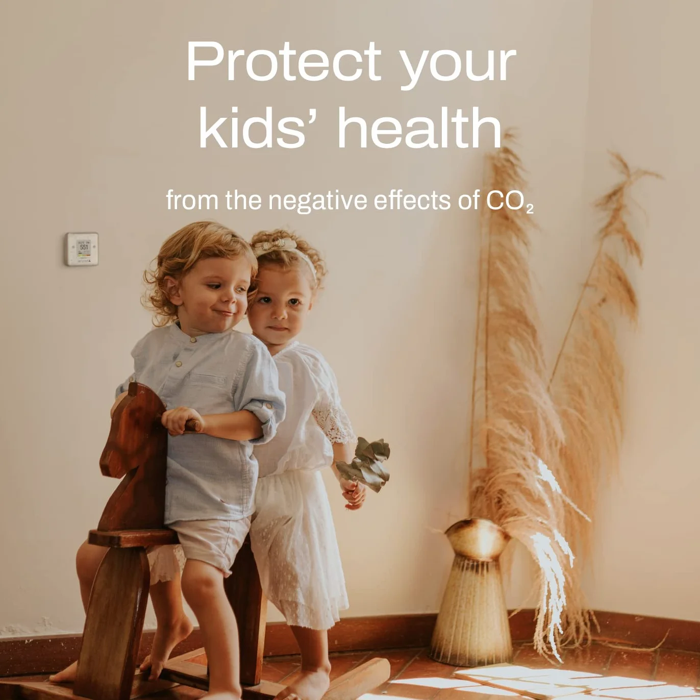 Aranet4 HOME: Wireless Indoor Air Quality Monitor for Home, Office or School [CO2, Temperature, Relative Humidity and more] Portable, Battery Powered, E-Ink Screen, App for Configuration
