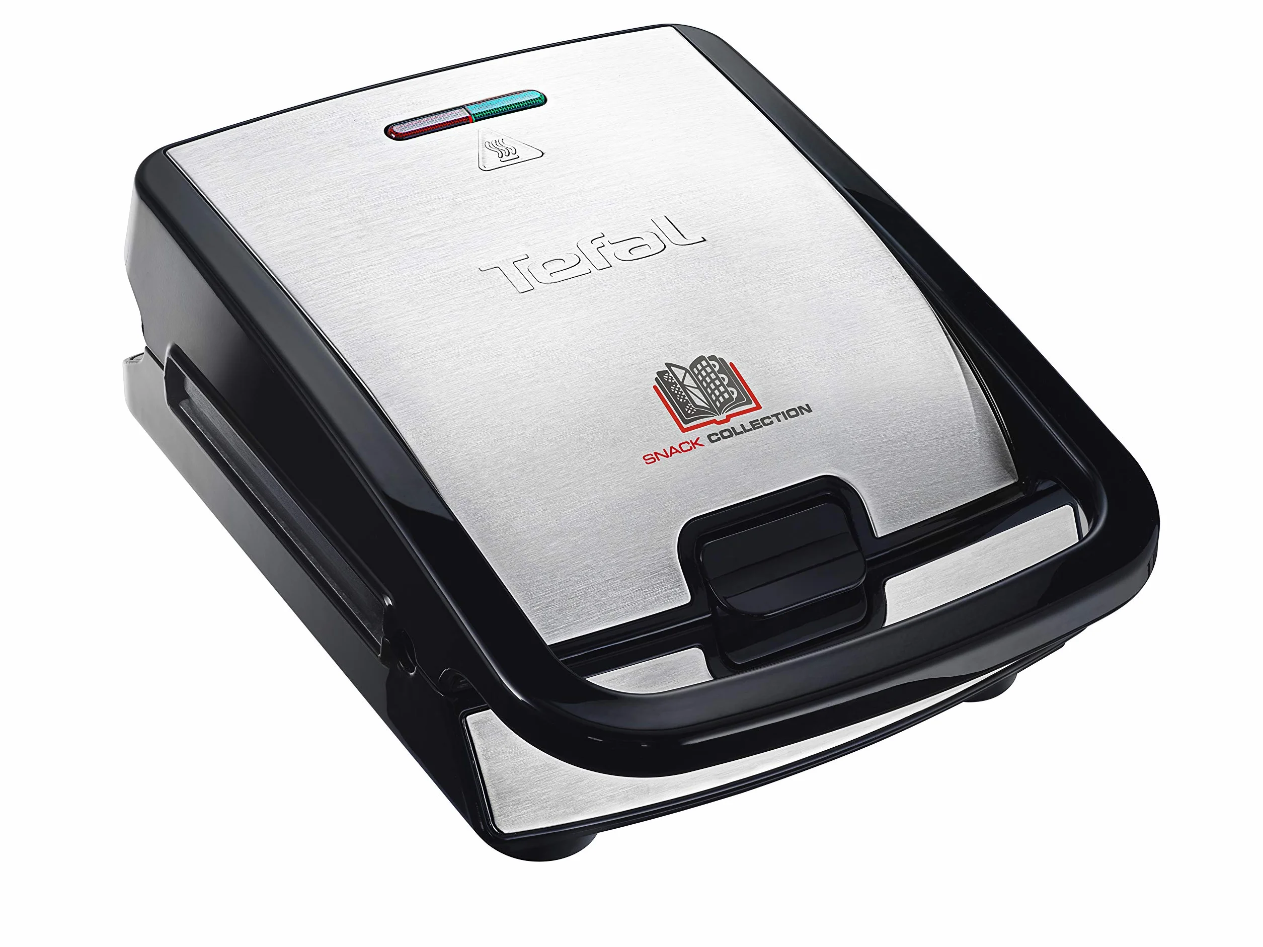 TEFAL Snack Collection SW854 Opiekacz, 4 wymienne komplety płyt w zestawie, moc 700W, możliwość mycia płyt w zmywarce, srebrny
