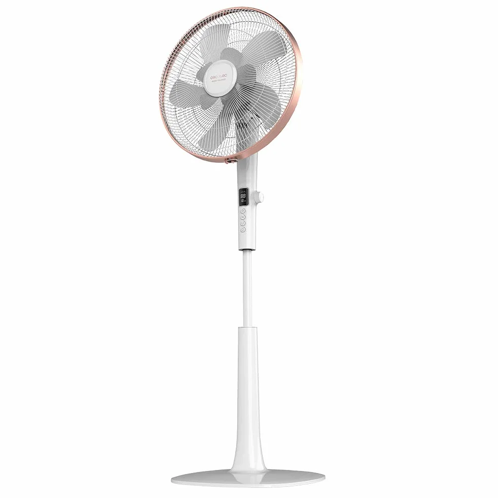 Cecotec Wentylator stojący EnergySilence 1030 SmartExtreme 16" z silnikiem 28 W i DC, 24 prędkości, 3 tryby, oscylacja, cichy, regulacja wysokości, 10 łopatek i maksymalne bezpieczeństwo