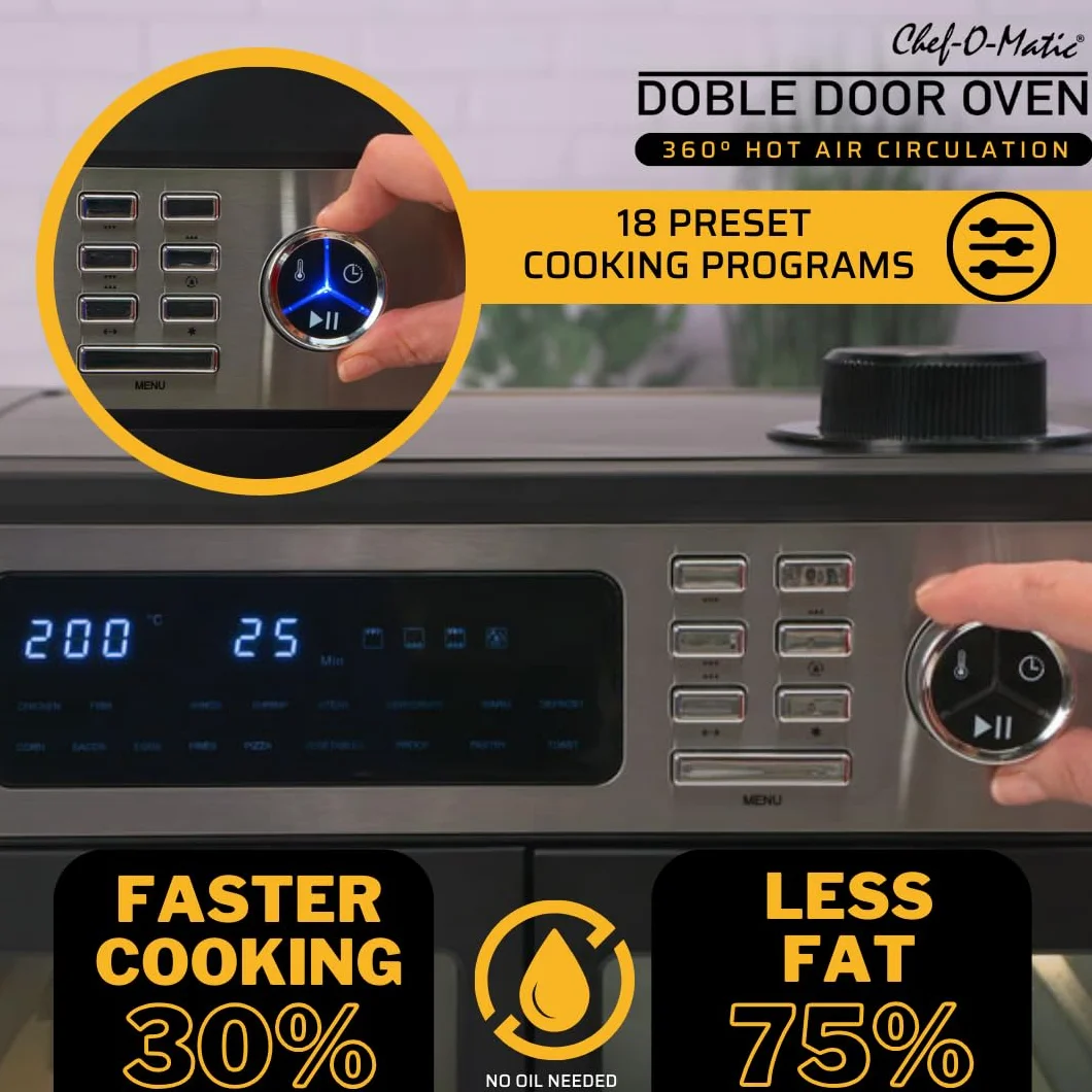 CHEF-O-MATIC Piekarnik elektryczny 28L 1700W Grill Wewnętrzny Konwekcyjny
