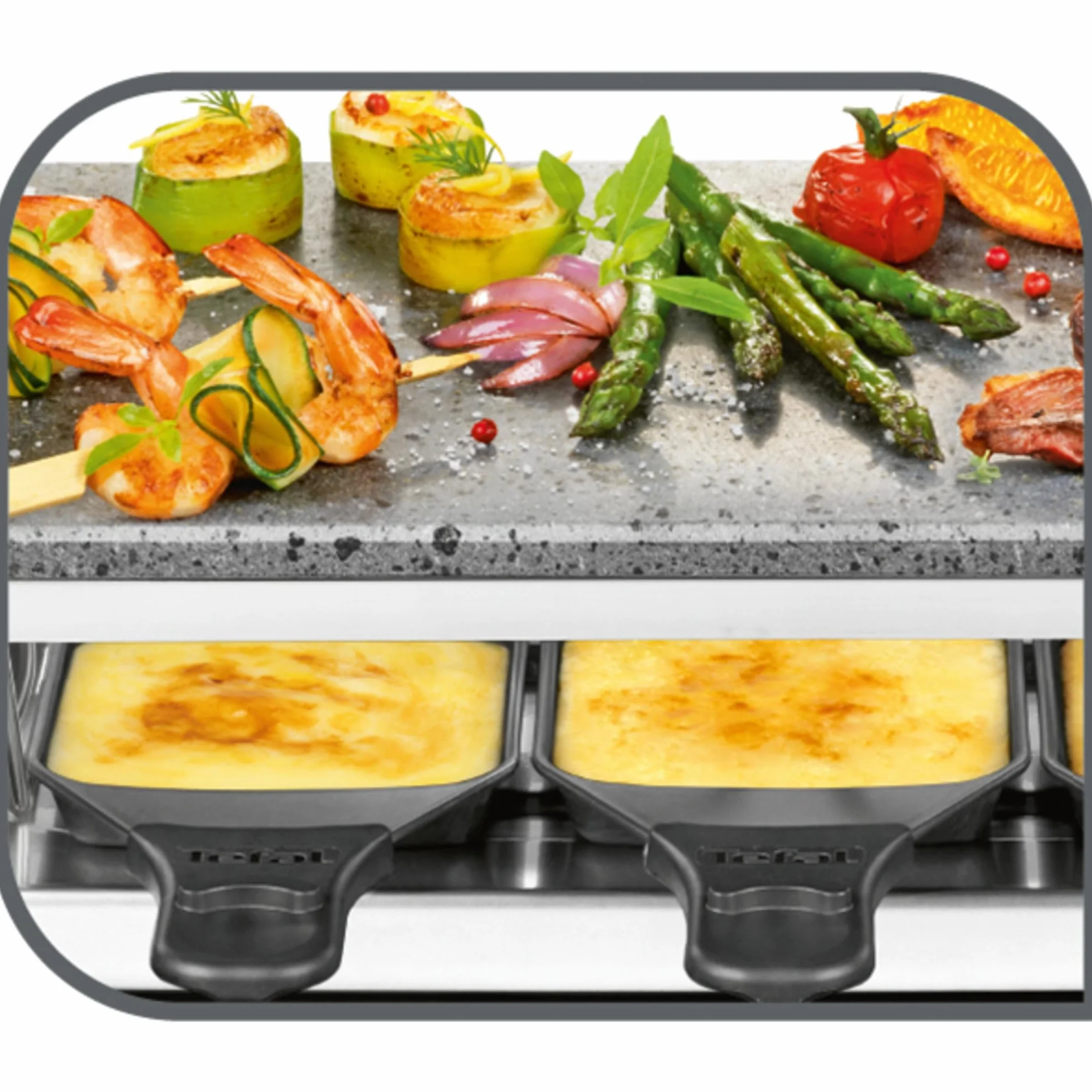 Tefal Pierrade Grill 1350 W Szary