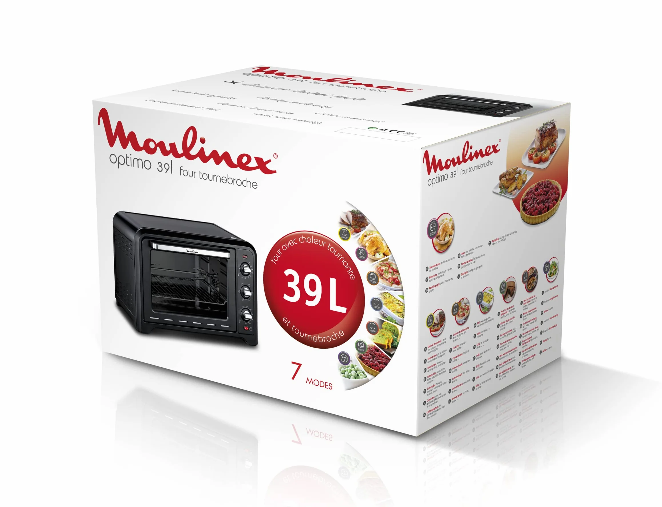 Moulinex Piekarnik elektryczny Optimo OX485810, pojemność 39 litrów, 220-240V, 50-60Hz, 2000W