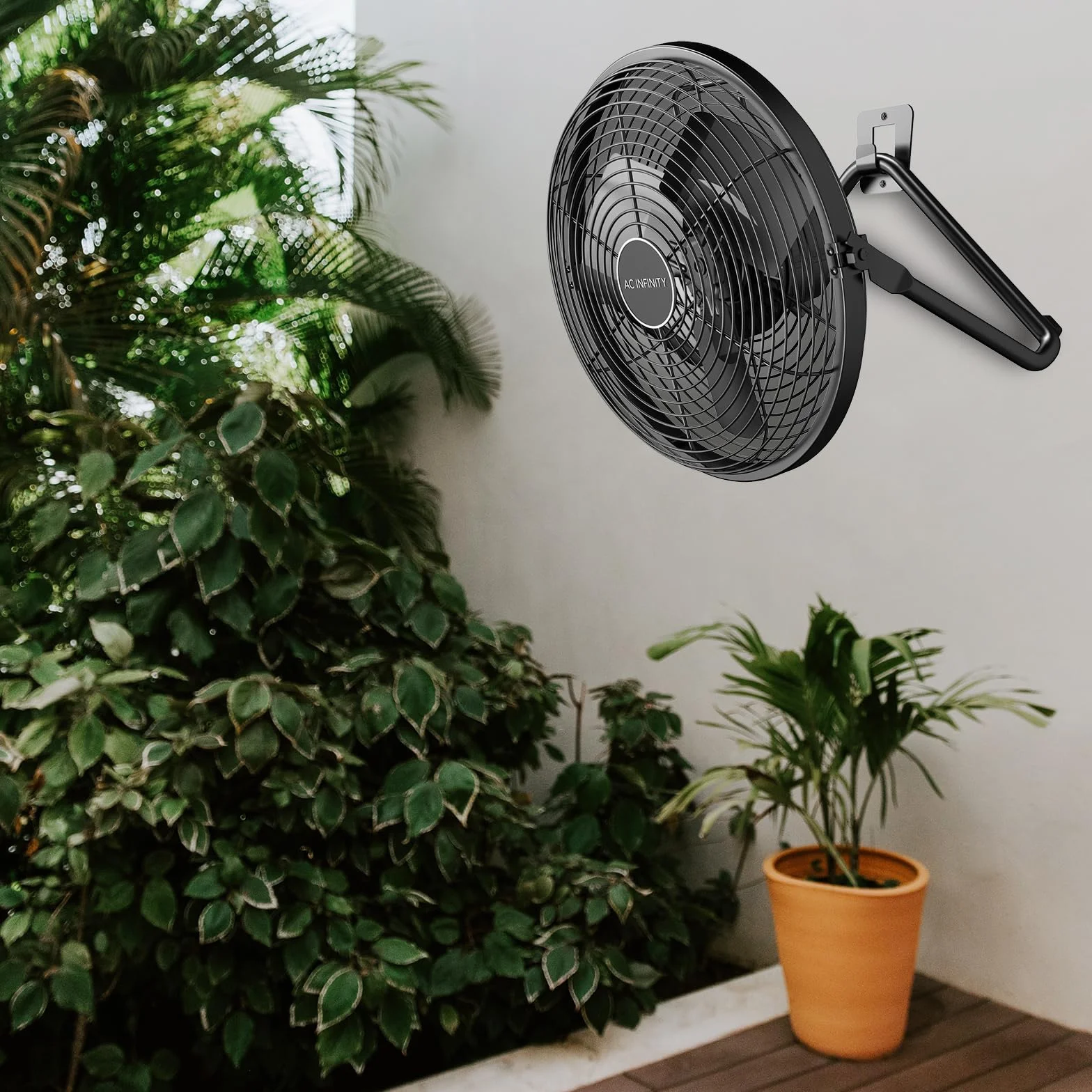 AC Infinity CLOUDLIFT S12, przemysłowy wentylator ścienny 30,5 cm z bezprzewodowym kontrolerem 10 prędkości, stojak podłogowy lub ścienny z silnikiem EC, do hydroponiki, szklarni, cyrkulacji