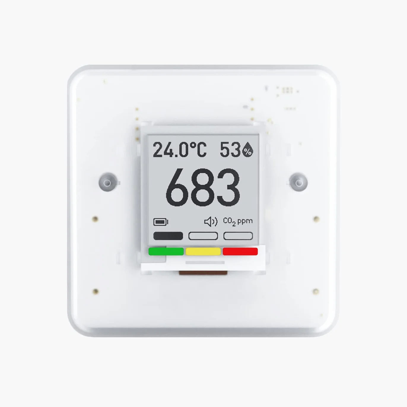 Aranet4 HOME: Wireless Indoor Air Quality Monitor for Home, Office or School [CO2, Temperature, Relative Humidity and more] Portable, Battery Powered, E-Ink Screen, App for Configuration