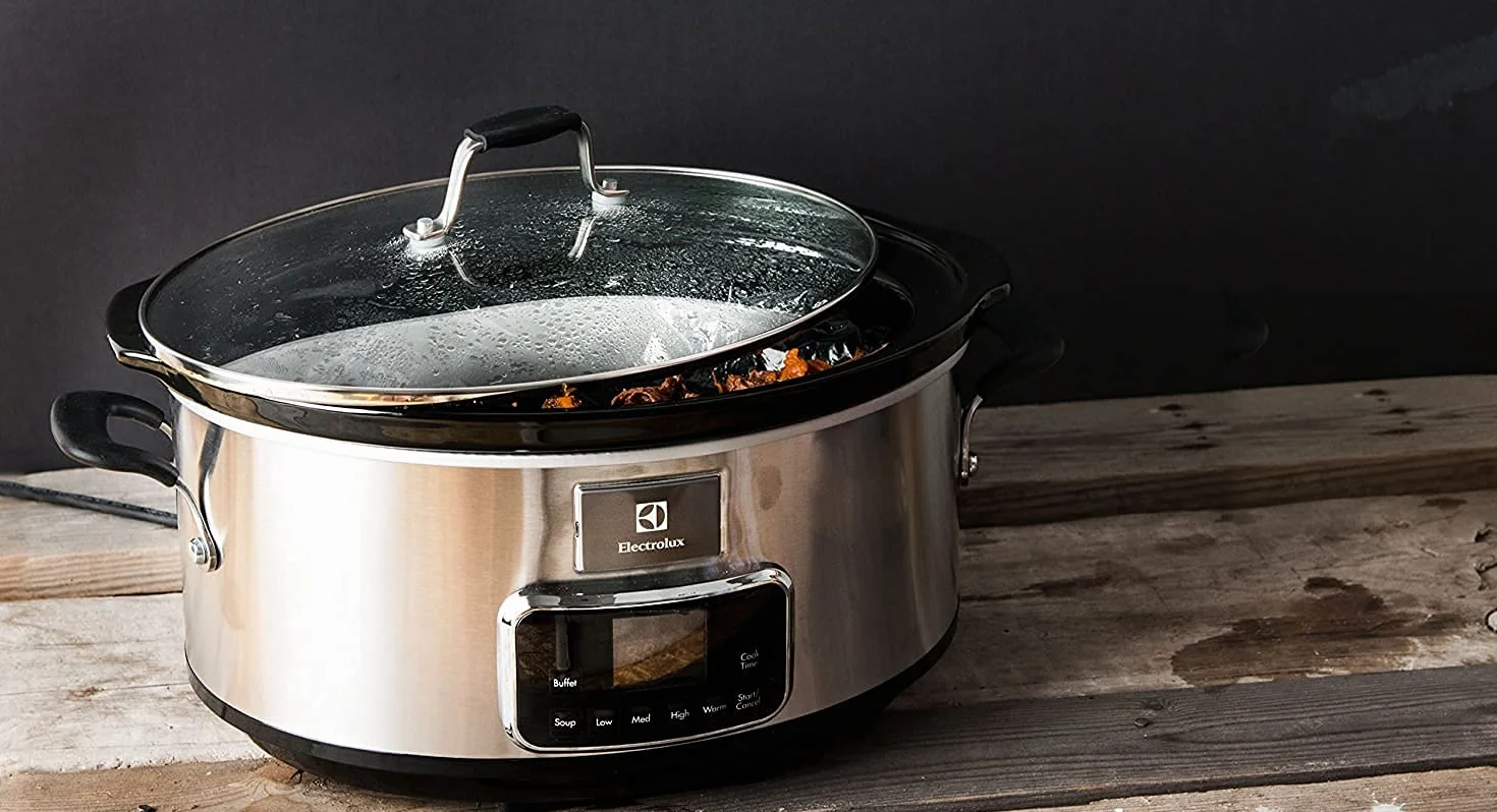 Electrolux ESC7400 Wolnowar – wolnowar ze stali nierdzewnej z 6 wstępnie zdefiniowanymi programami, 235 W, 6,6 l