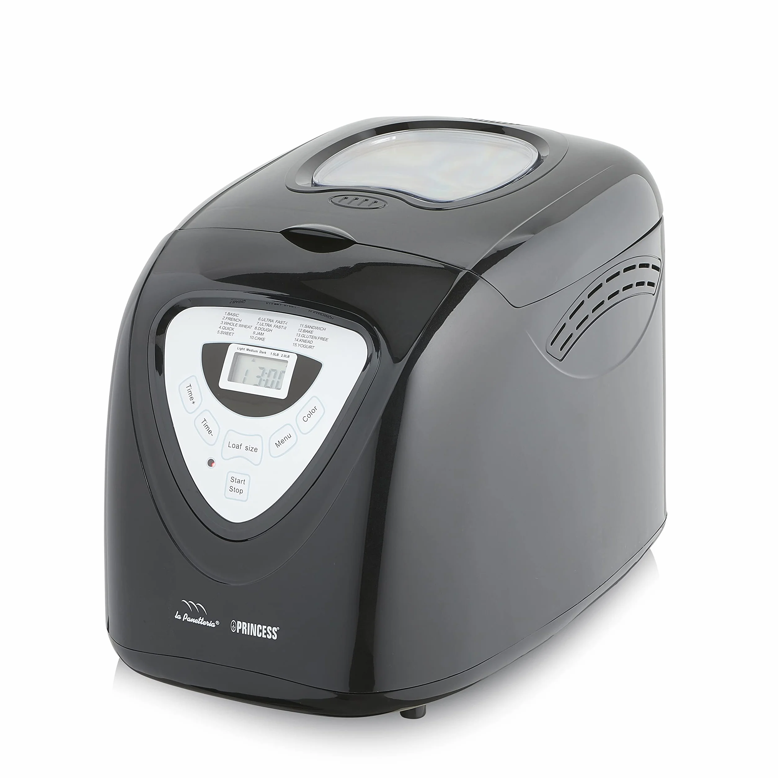 Maszyna do wypieku chleba Princess 152009 Bread Maker – idealna w przypadku specjalnej diety lub alergii na gluten – 15 programów do 900 gramów chleba - moc 600 W