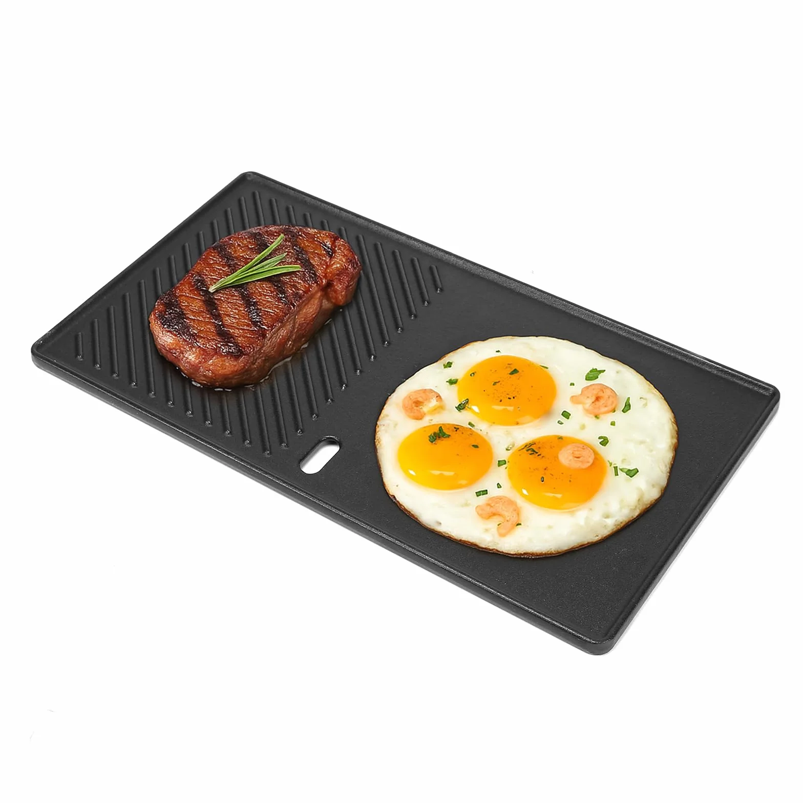 Denmay płyta do grillowania żeliwna 43,5x23,5 cm Landmann EMAILLEE Triton do grilla gazowego