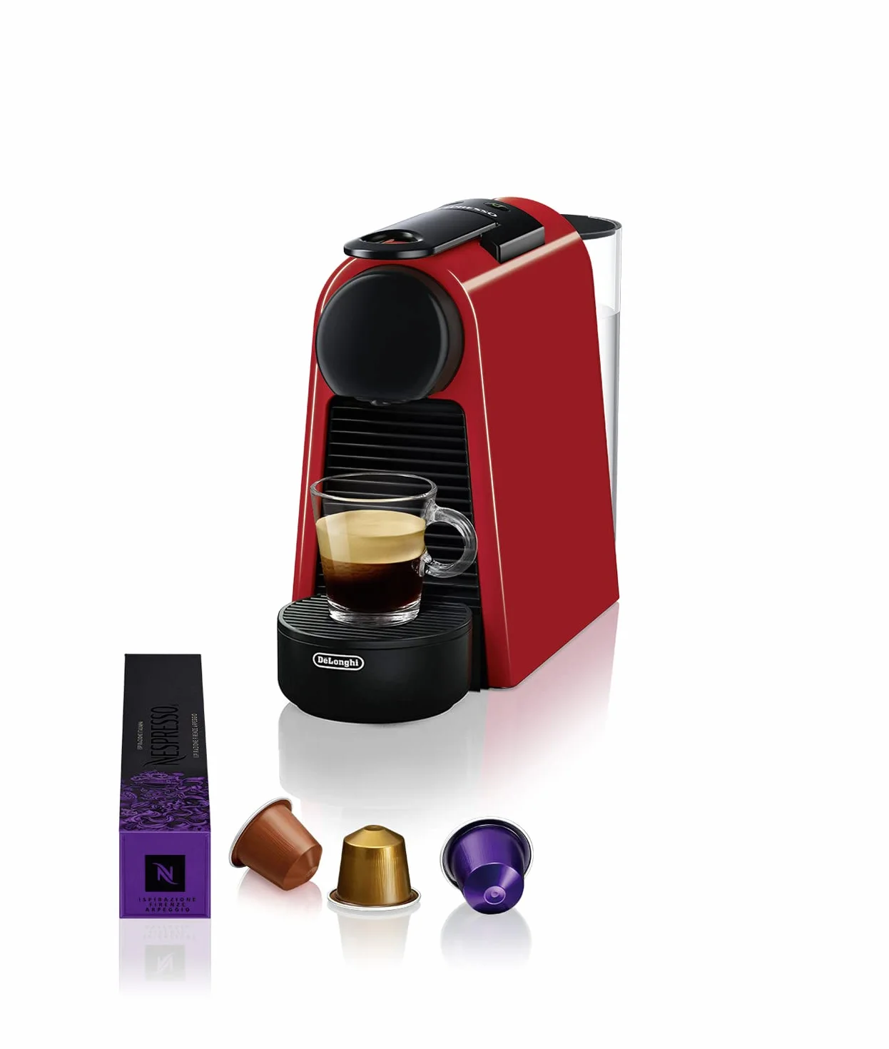 Nespresso De'Longhi Essenza Mini EN 85.R ekspres do kawy na kapsułki 19 bar 0,6 l czerwony