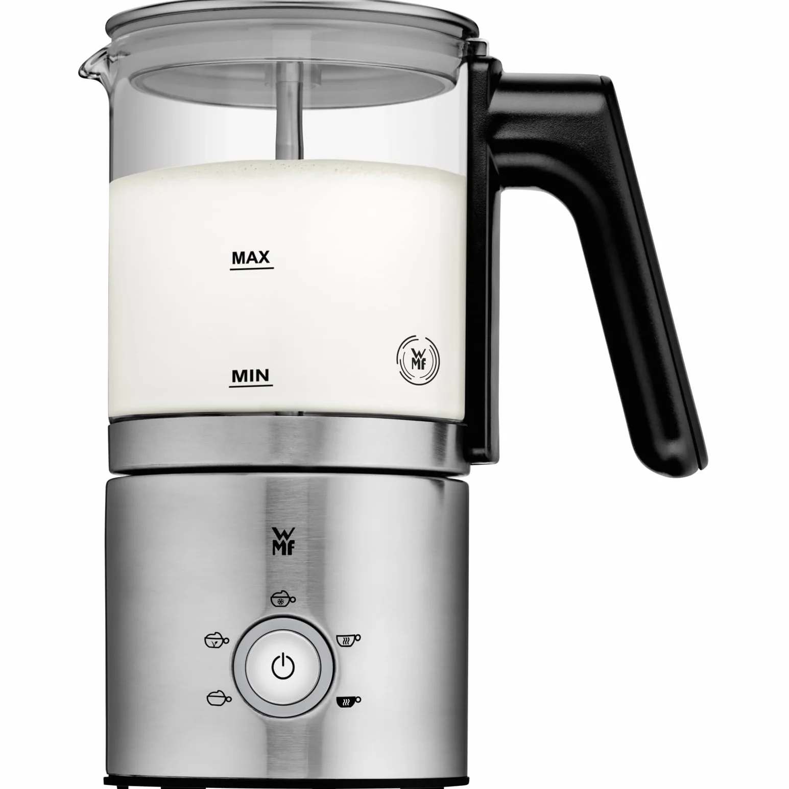 WMF Lono spieniacz do mleka elektryczny 150-250 ml 650 W ekran dotykowy podgrzewacz do mleka