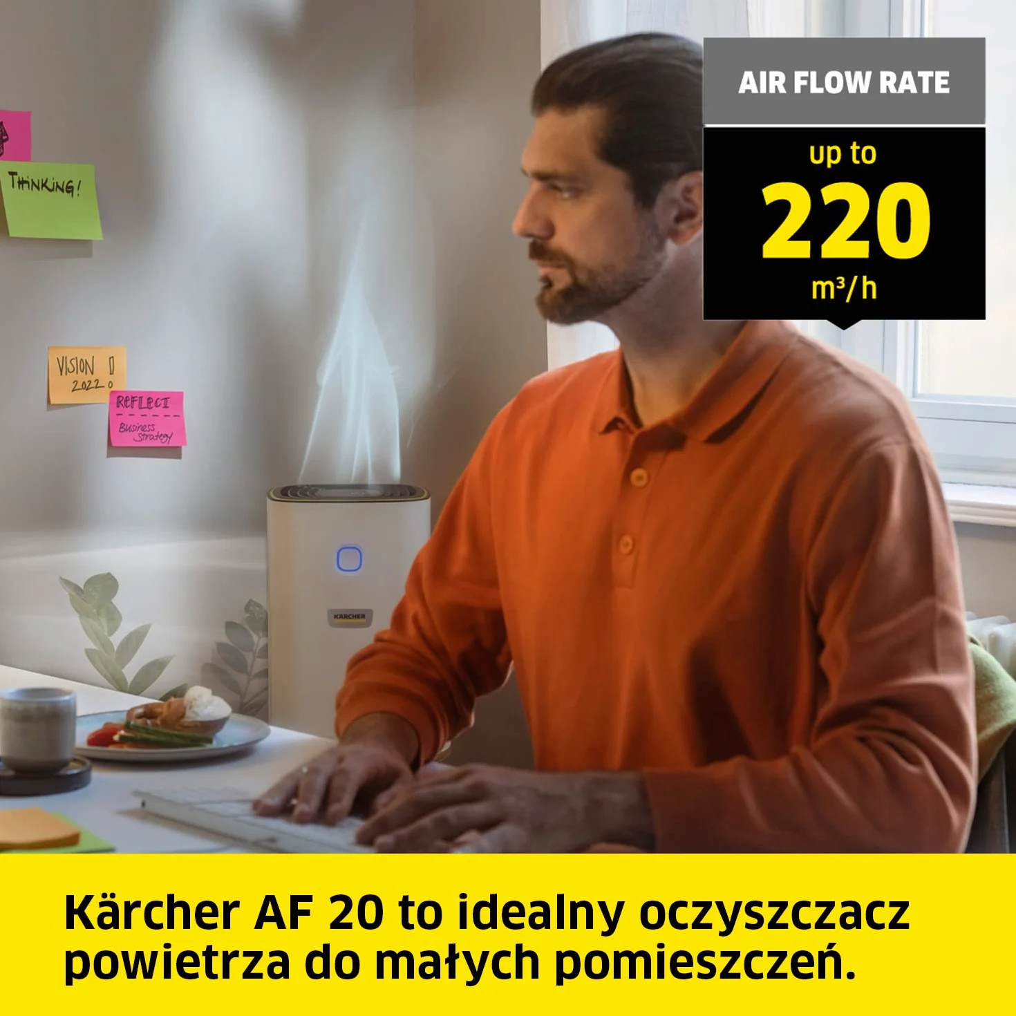 Kärcher Oczyszczacz Powietrza AF 20, 220 m³/h, 20 m², 99.95% Cząsteczek do 0.3 μm