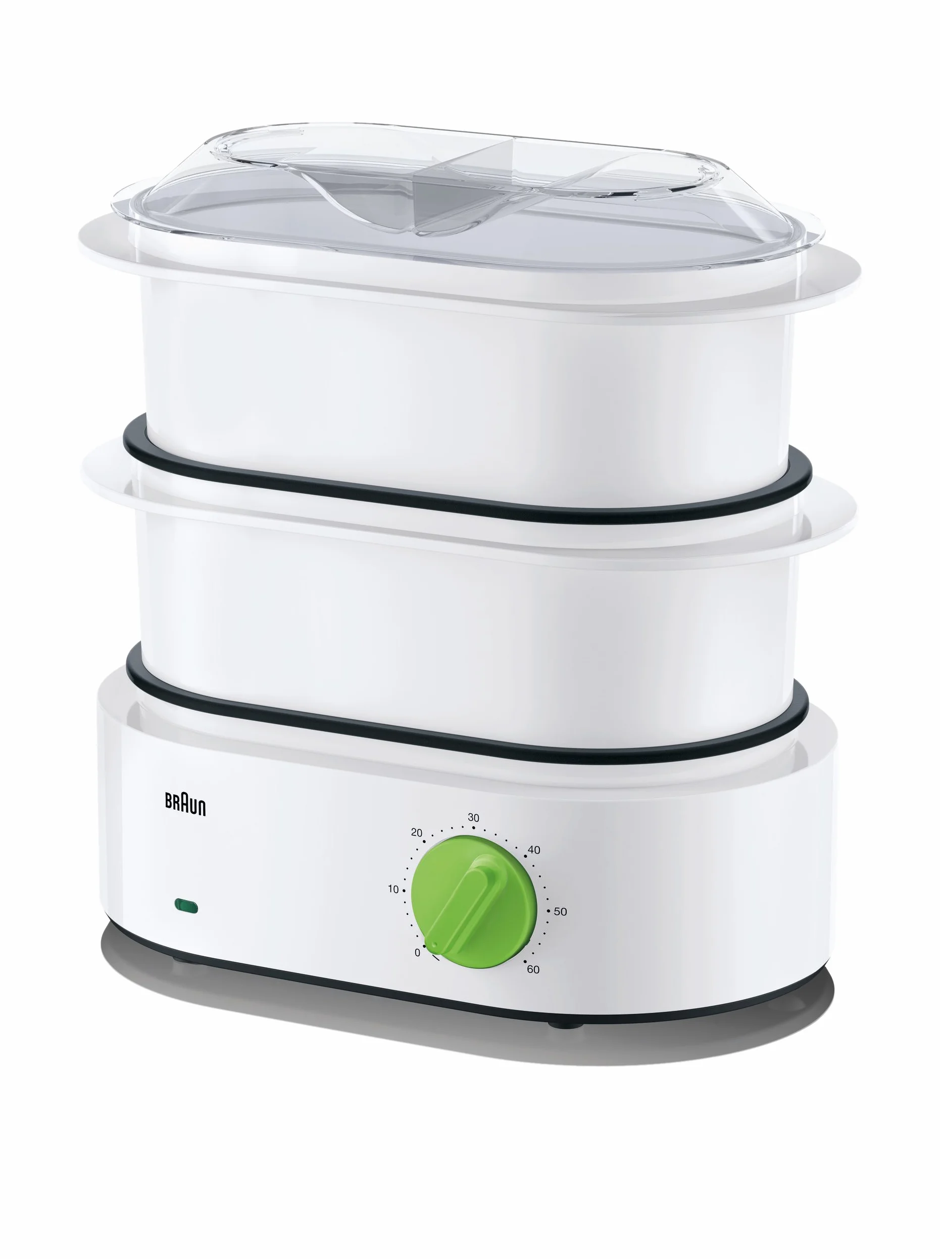 Braun Tribute Collection FS 3000 parowar 850 W biały zielony