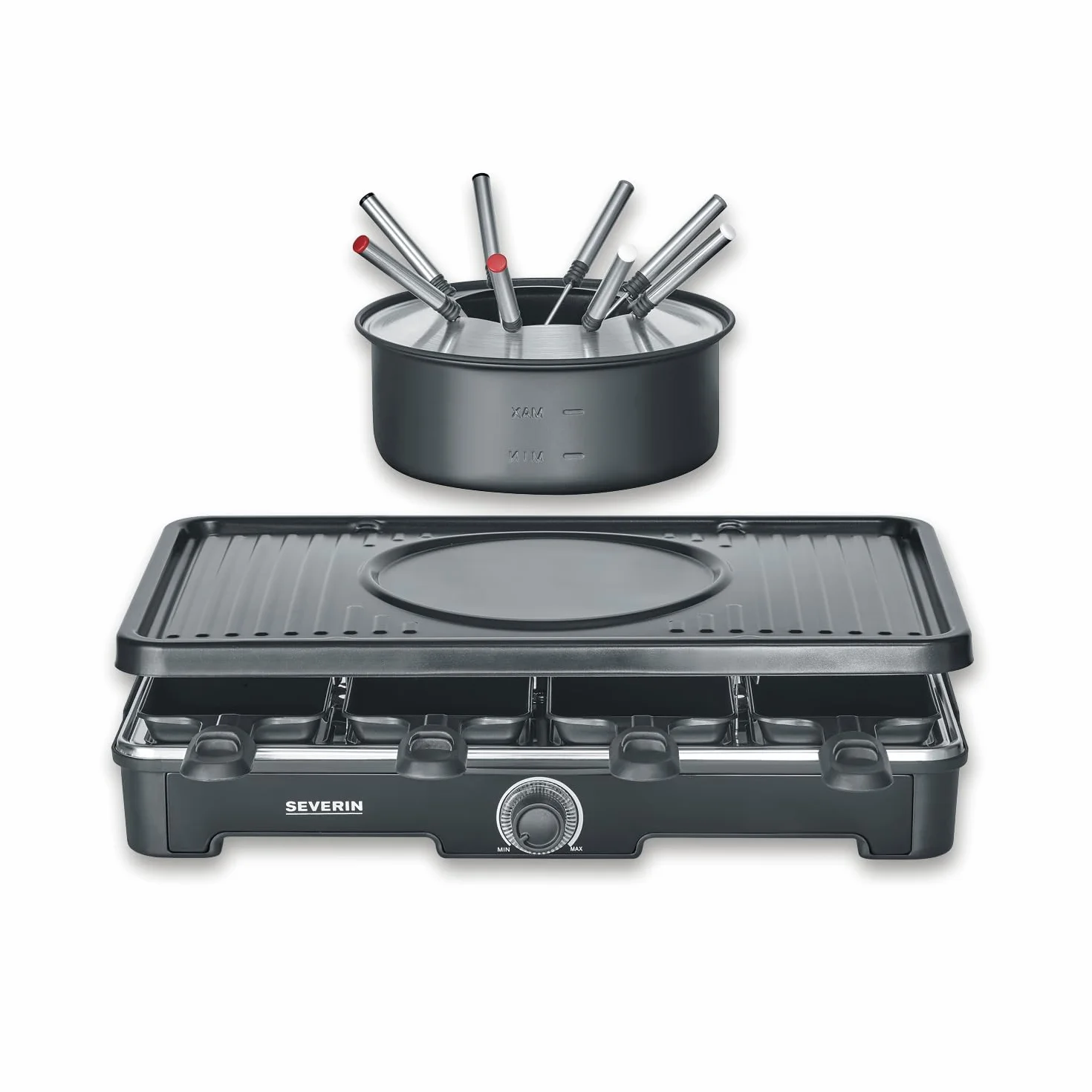 SEVERIN Kombinacja raclette i fondue 1400 W Czarny RG 2347