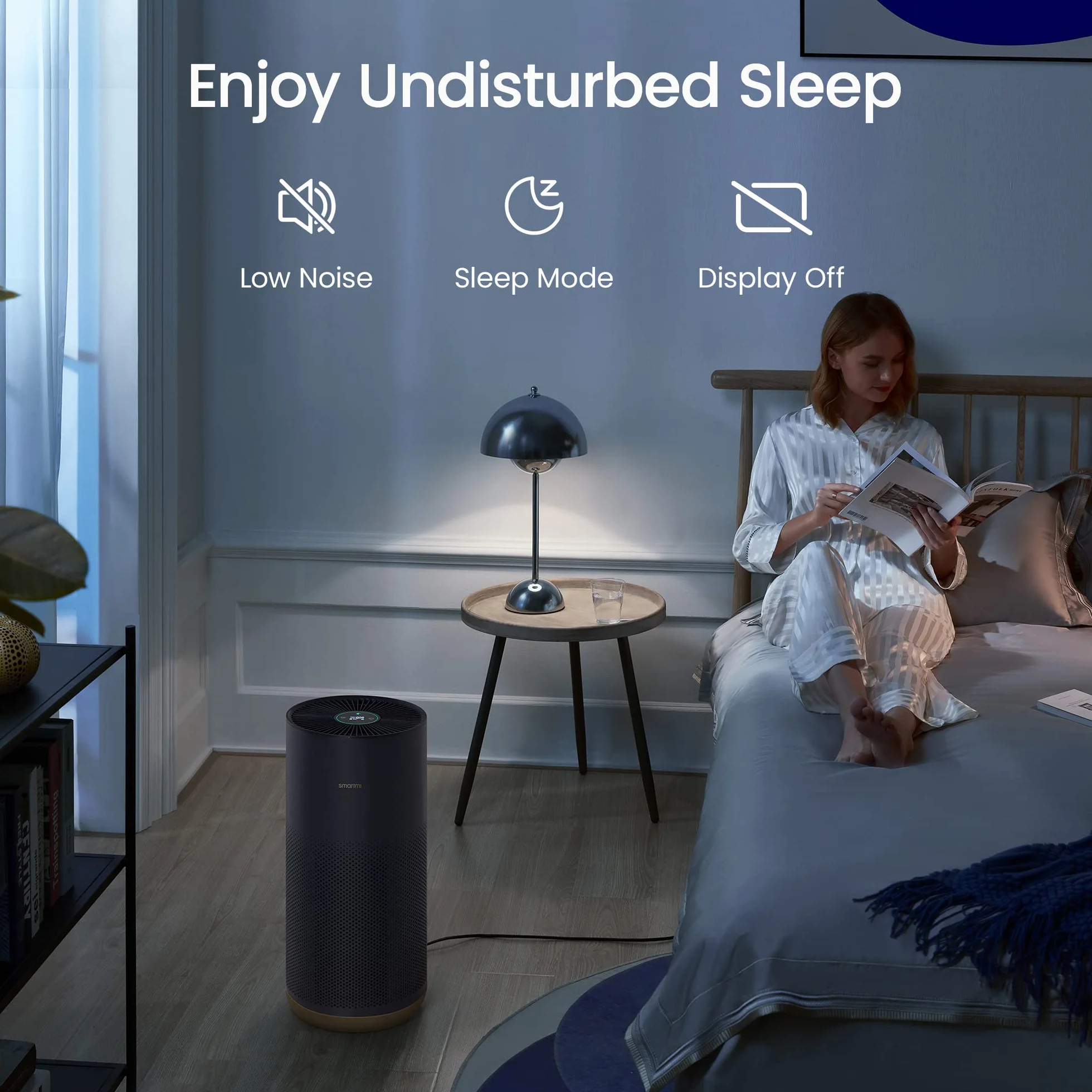 Smartmi 2 oczyszczacz powietrza HEPA filtr UV inteligentna kontrola