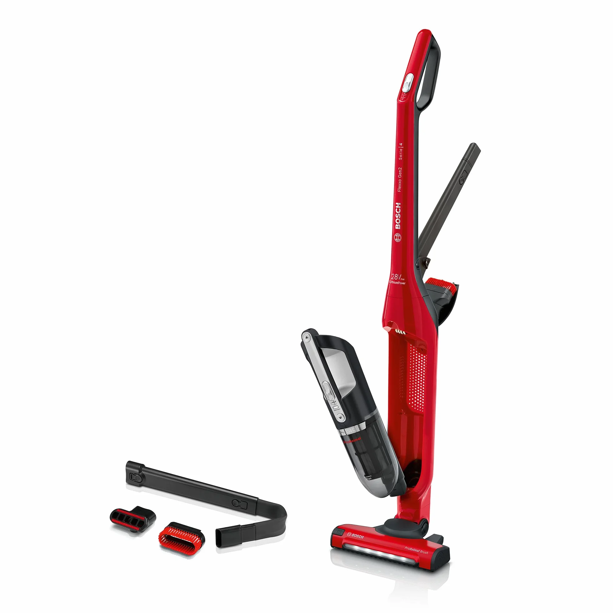 Bosch Flexxo Gen2 Serie 4 ProAnimal BBH3ZOO28 Bezprzewodowy Odkurzacz Ręczny i Pionowy 2w1 28 Vmax