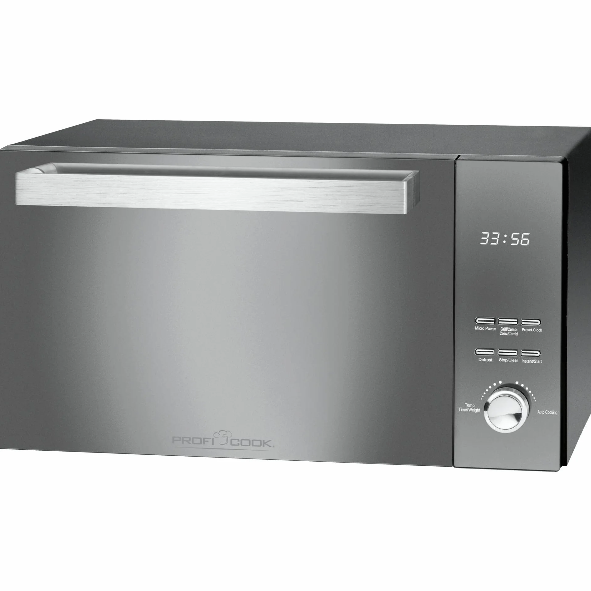 ProfiCook PC-MWG 1204 Kuchenka mikrofalowa 23 l 800 W Stal nierdzewna
