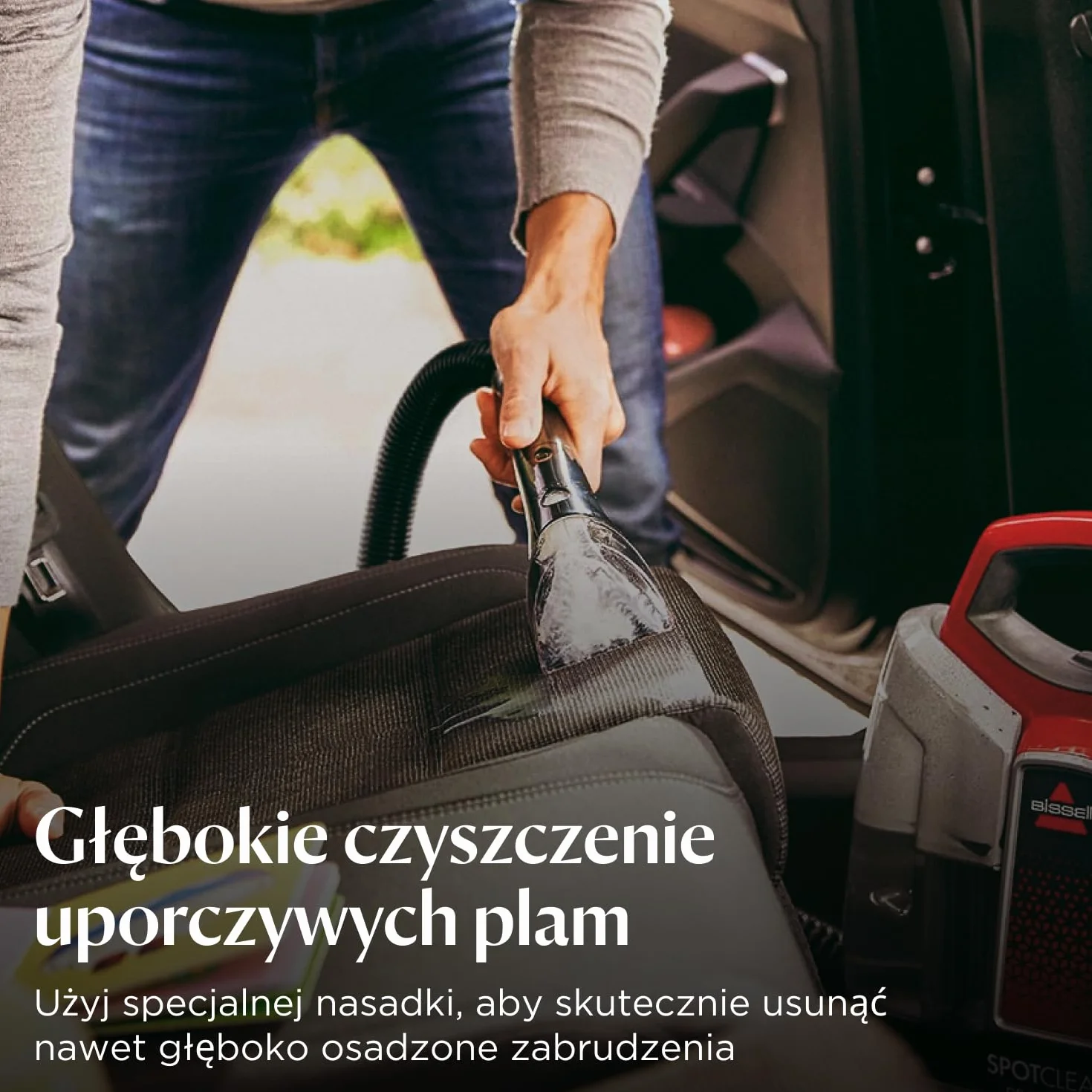 BISSELL SpotClean ProHeat, Odkurzacz Piorący do Tapicerki, Odkurzacz Wodny z Technologią HeatWave, Odkurzacz do Prania Dywanów, Tapicerki, Samochodów, Kanapy i Innych, Mocny Silnik 330W, 36988