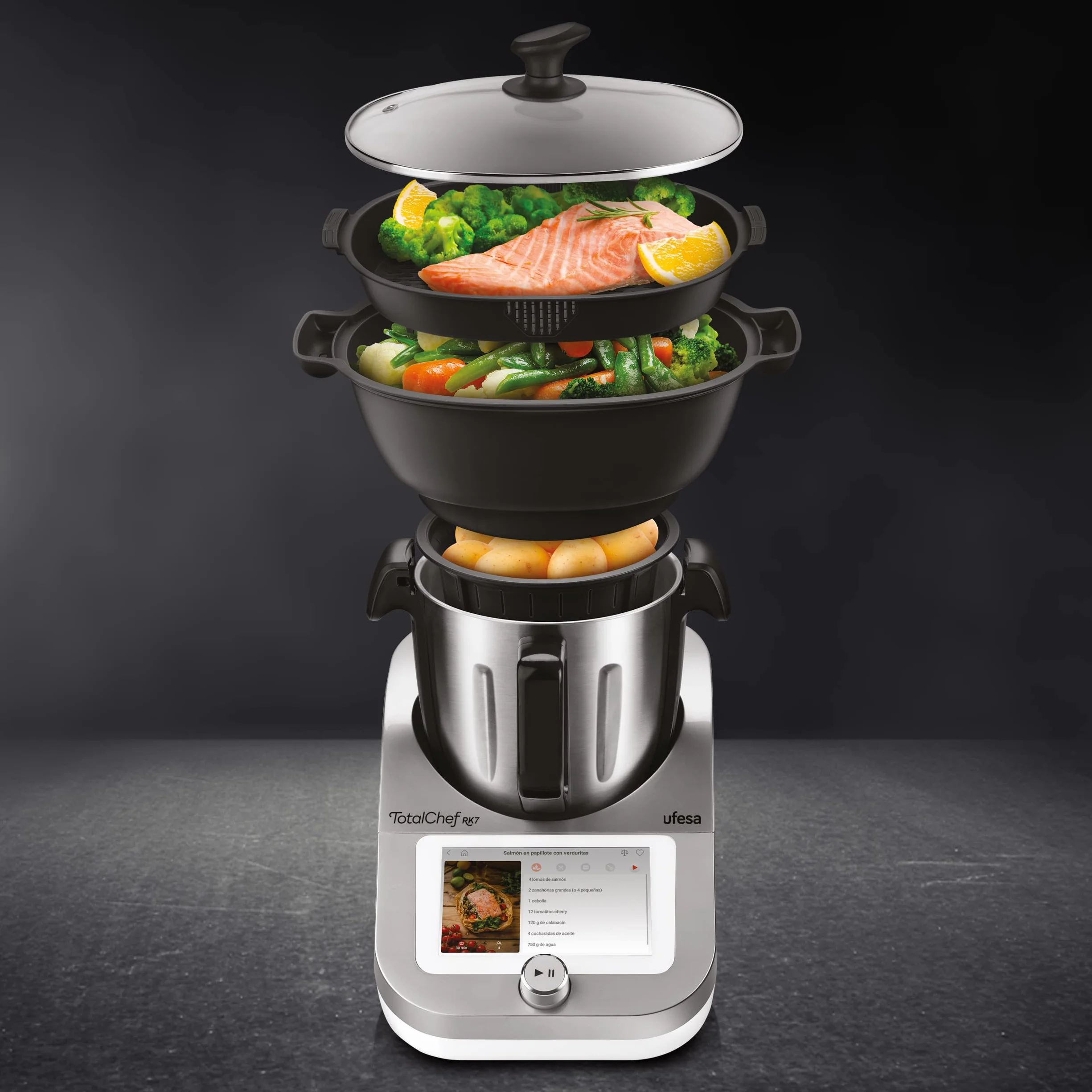 Ufesa Totalchef Rk7 Robot Kuchenny, Srebrny, 4.5 l
