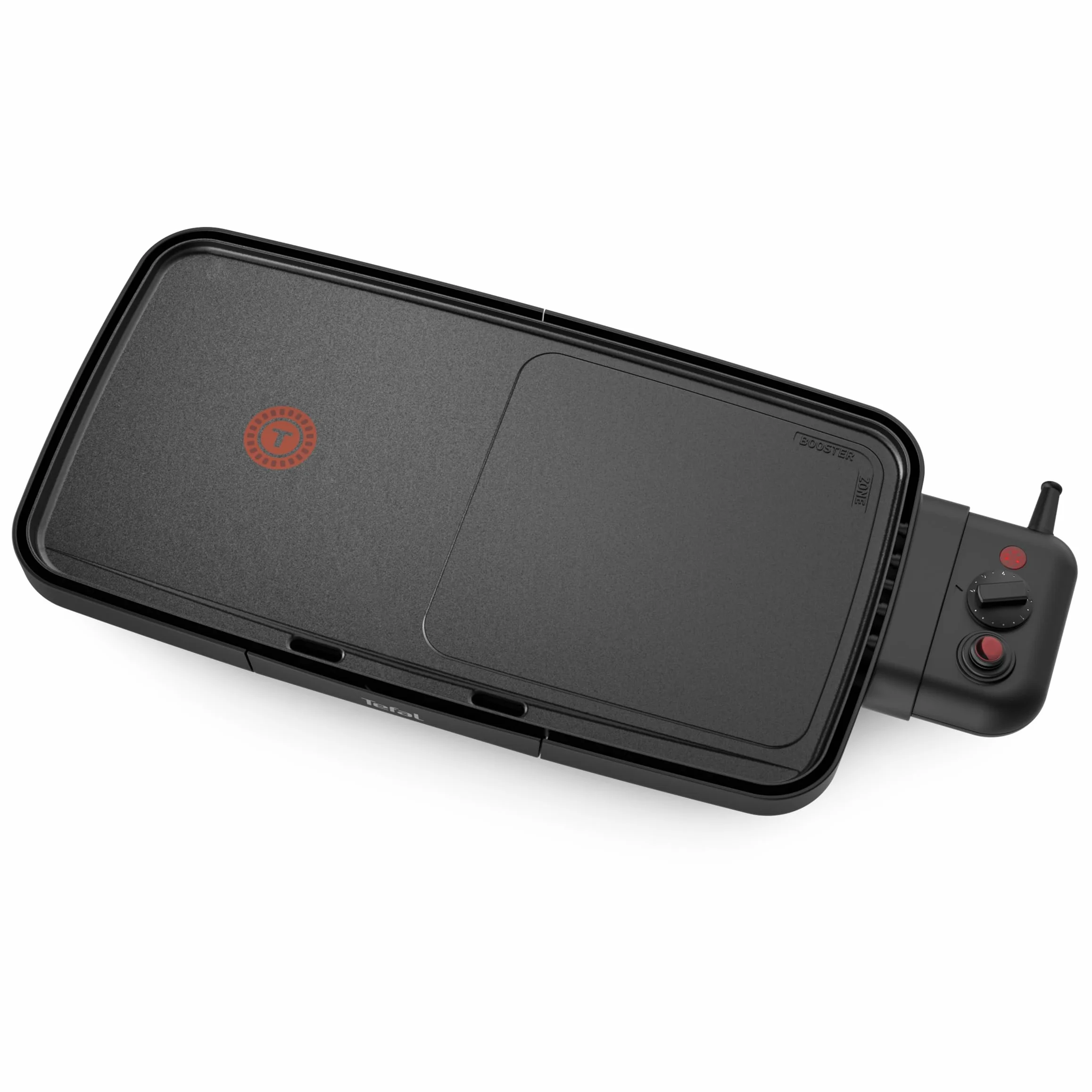 Tefal Plancha Booster elektryczna plancha 2200 W 2 strefy gotowania regulowany termostat powłoka nieprzywierająca