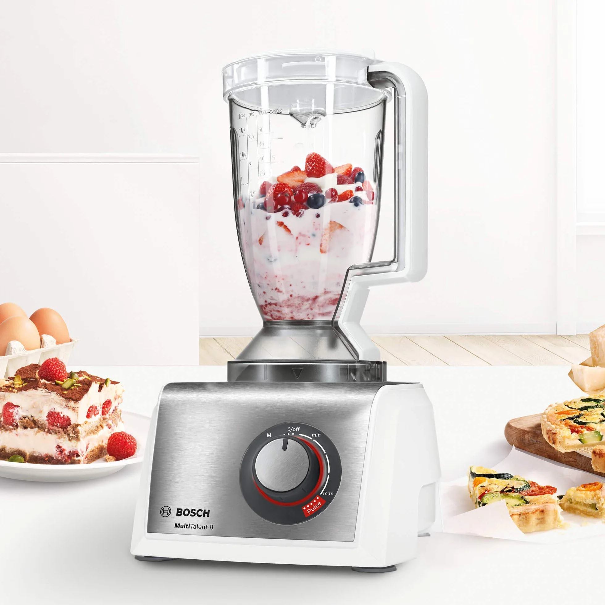 Bosch MultiTalent 8 robot kuchenny 1250 W 3,9 l misa MC812S820 biały