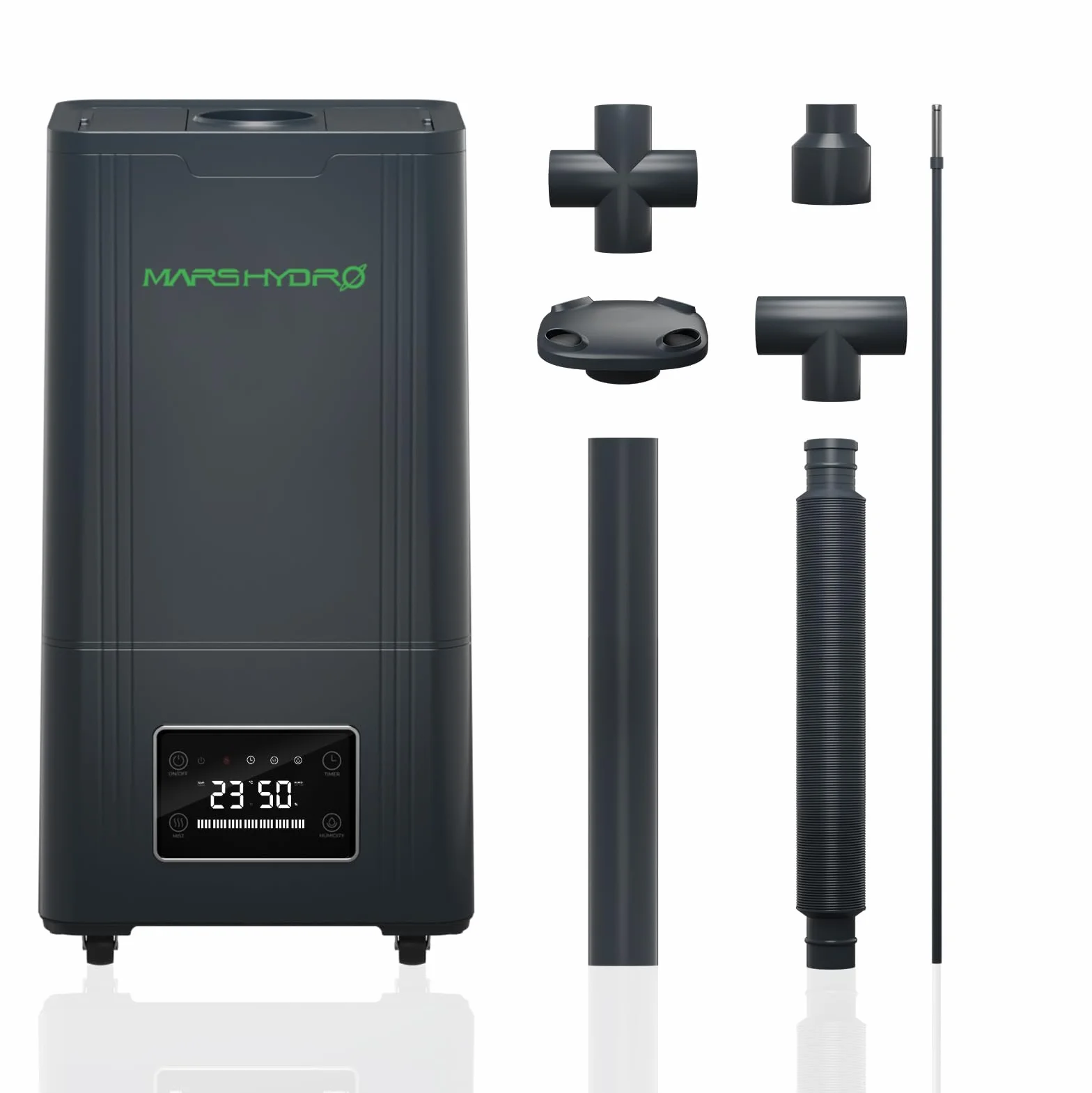 MARS HYDRO Top-Fill ultradźwiękowy nawilżacz powietrza 15 l, z regulacją wilgotności powietrza, funkcją timera i cichą pracą, do sadzenia w pomieszczeniach, sypialni